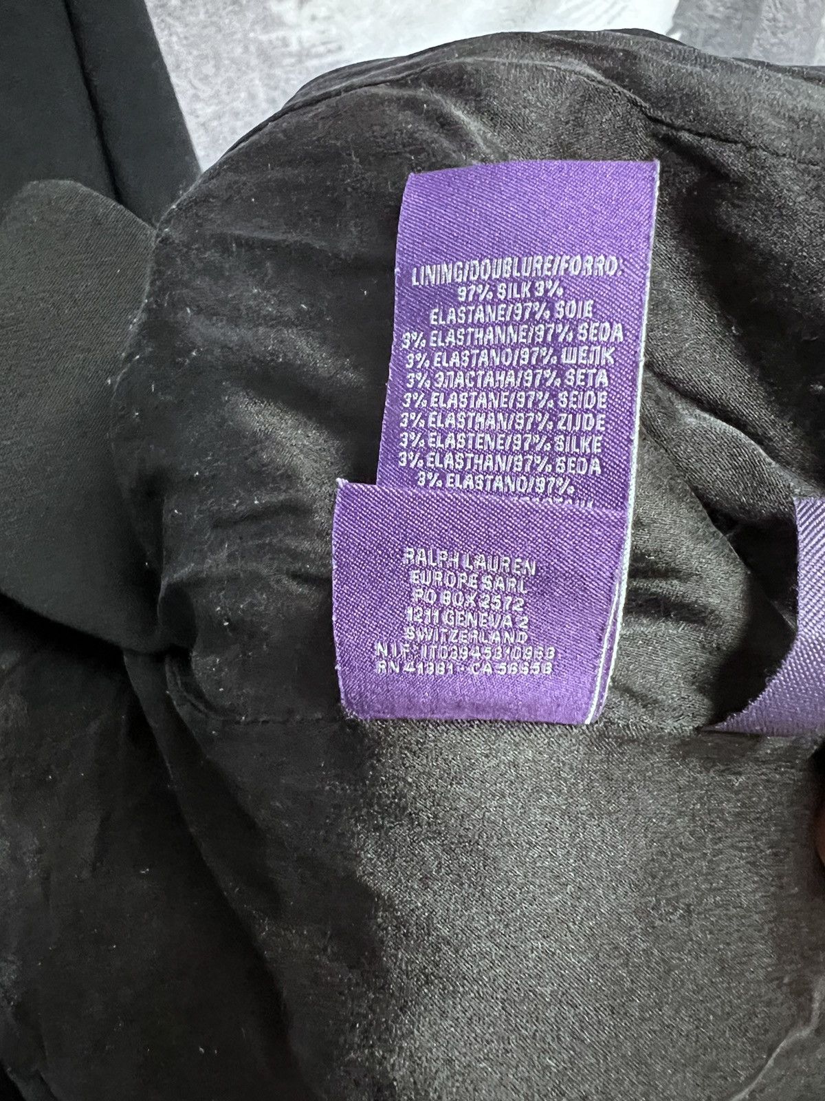 Designer × Ralph Lauren Purple Label Ralph Lauren Purple Label black wool-silk blazer luxury Size M / US 6-8 / IT 42-44 - 14 Thumbnail