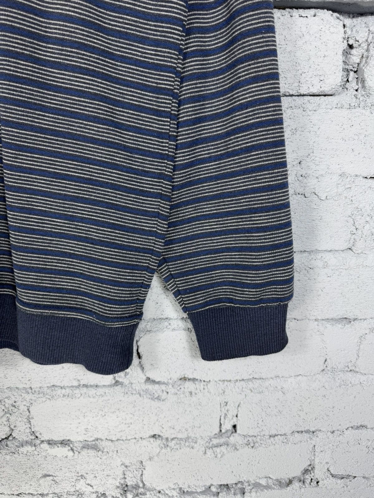 Japanese Brand Vintage Kansai Yamamoto Homme Stripe Basic Sweatshirt Size US XL / EU 56 / 4 - 6 Thumbnail