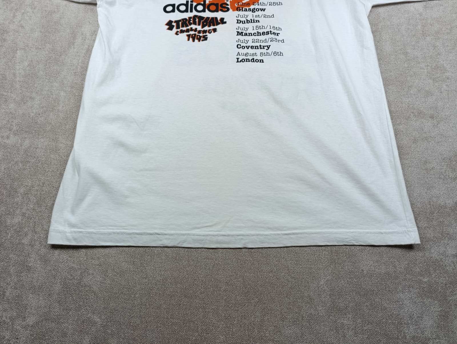 Adidas ADIDAS STREETBALL CHALLENGE 1995 VINTAGE BIG LOGO SHIRT Size US XL / EU 56 / 4 - 16 Thumbnail