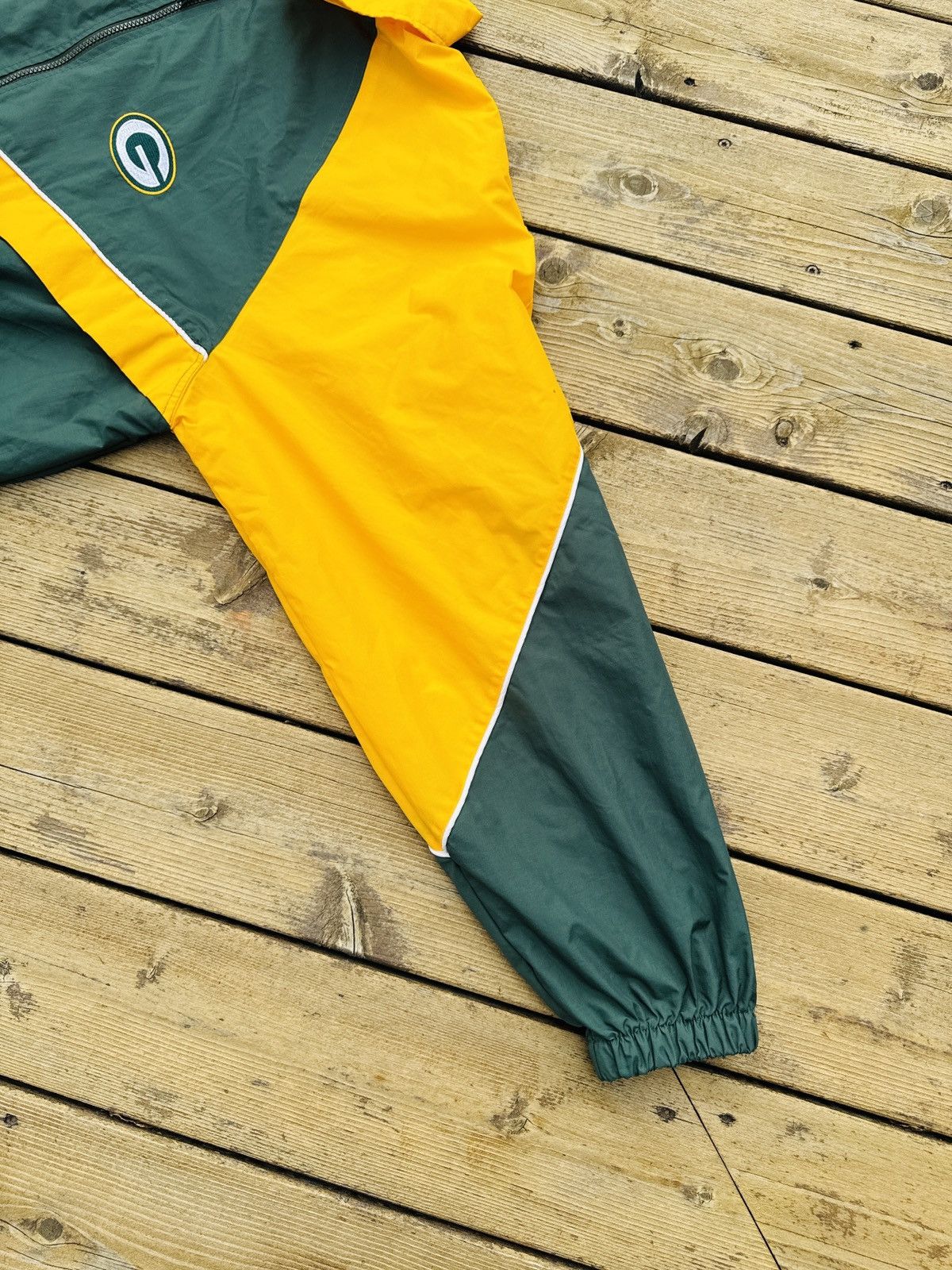 Logo Athletic Vintage 90s Green Bay Packers Logo Athletic Windbreaker Size US XL / EU 56 / 4 - 5 Thumbnail