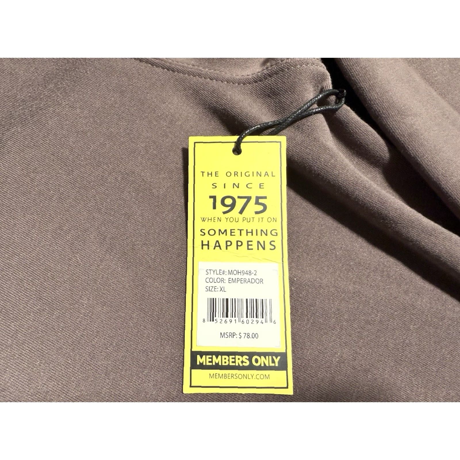 Members Only Members Only Hoodie Pullover Men XL NWT Sewn on Bear Patch Embroidered Together Emperador Color Size US XL / EU 56 / 4 - 3 Thumbnail