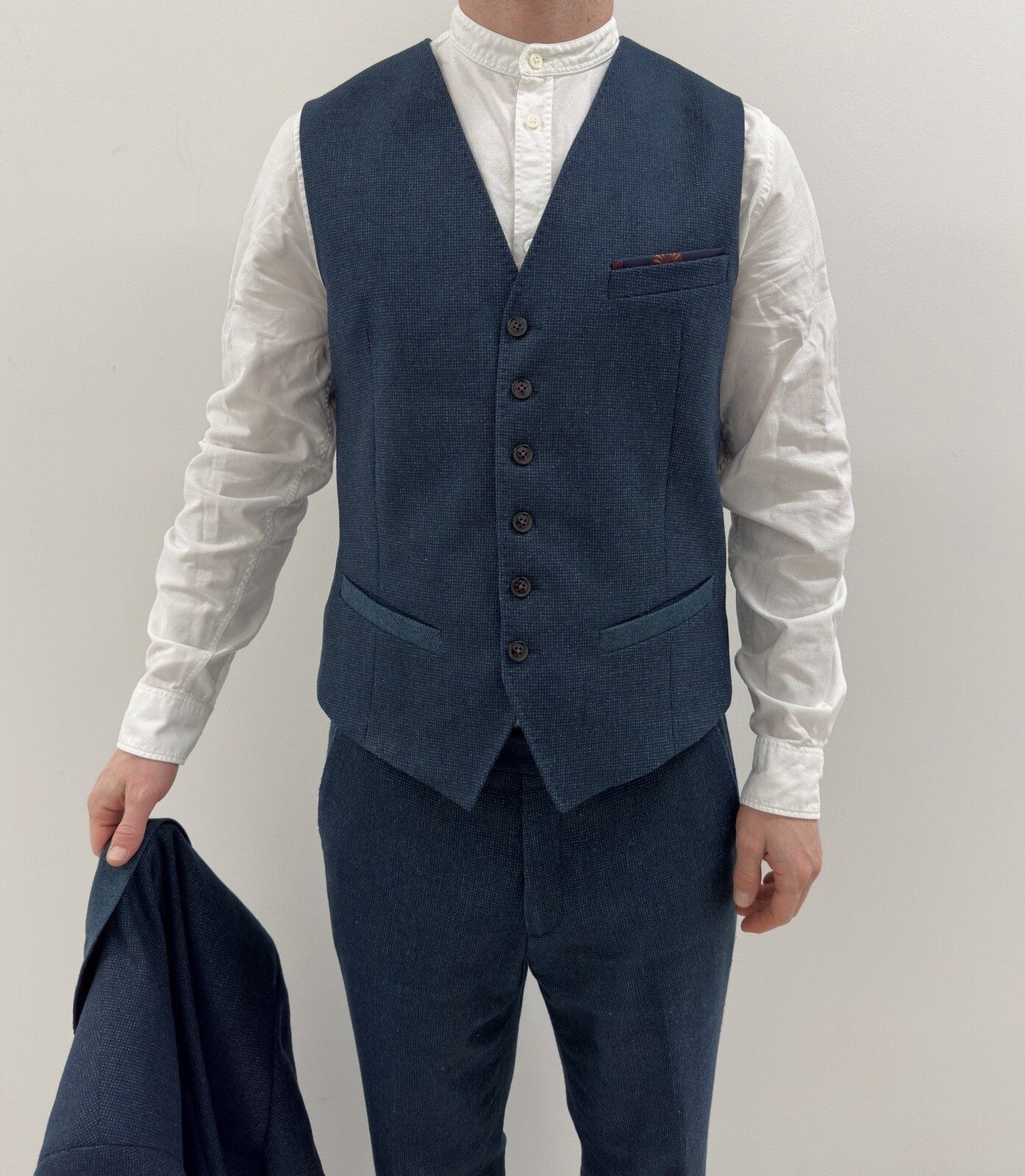 Ted Baker Ted Baker Men's 3 Piece Wool Suit Size 4 Size 40R - 10 Thumbnail