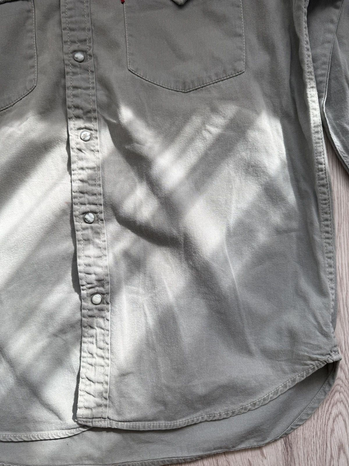 Levi's Vintage 90s Levi’s Western Shirt Green Khaki Red Tab Size M Size US M / EU 48-50 / 2 - 3 Thumbnail