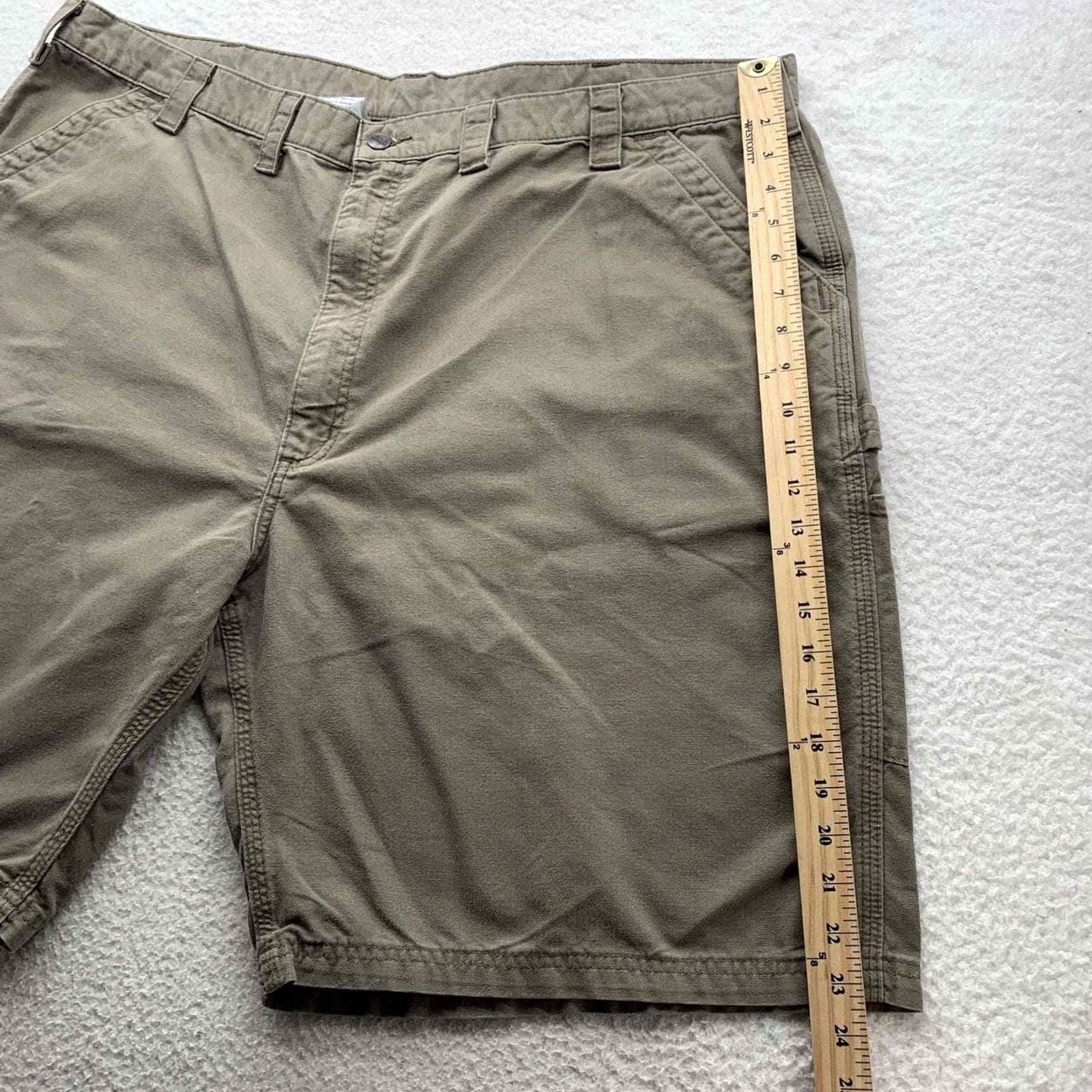 Carhartt Carhartt Shorts Mens 47x10 Utility Pocket High Rise Dad B147 Brown Twill Size US 30 / EU 46 - 5 Thumbnail