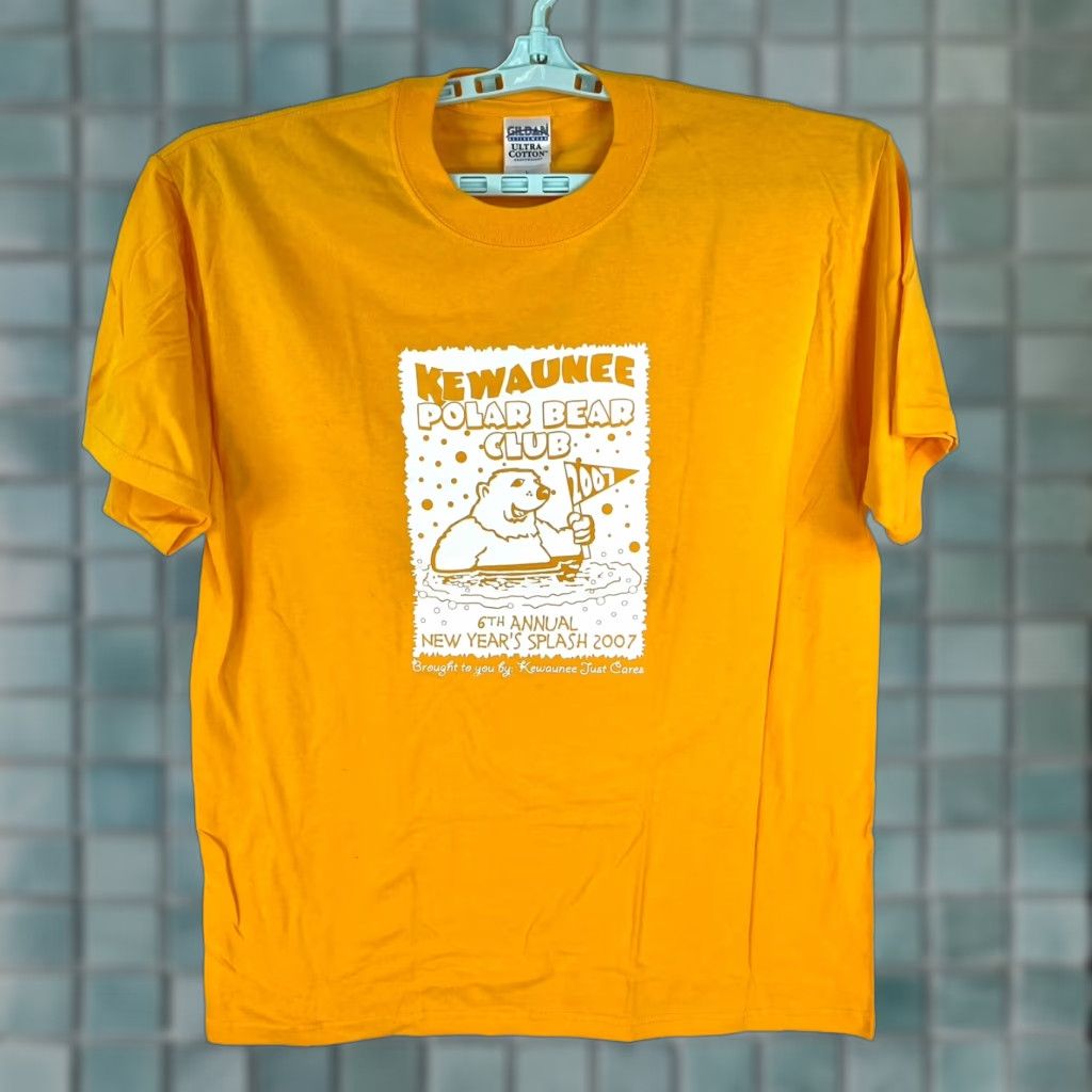 Gildan Gildan Polar Bear Club 2007 Graphic Tee Adult Large Yellow Short Sleeve Mens Size US L / EU 52-54 / 3 - 1 Thumbnail