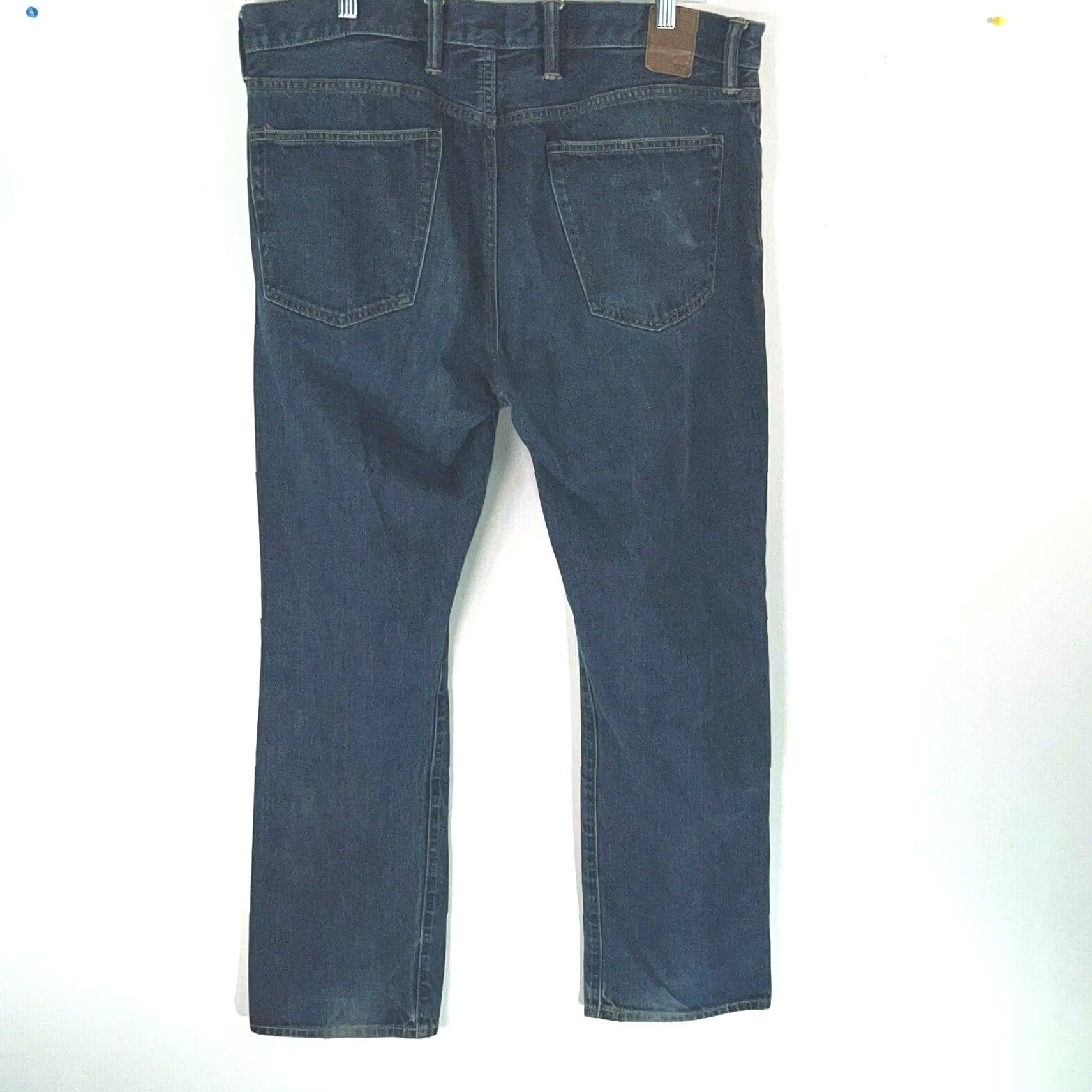 Gap Gap Men's Straight Leg Blue Denim Jeans Size 36x32 - Low Rise Stretch Classic Fit Size US 36 / EU 52 - 2 Thumbnail
