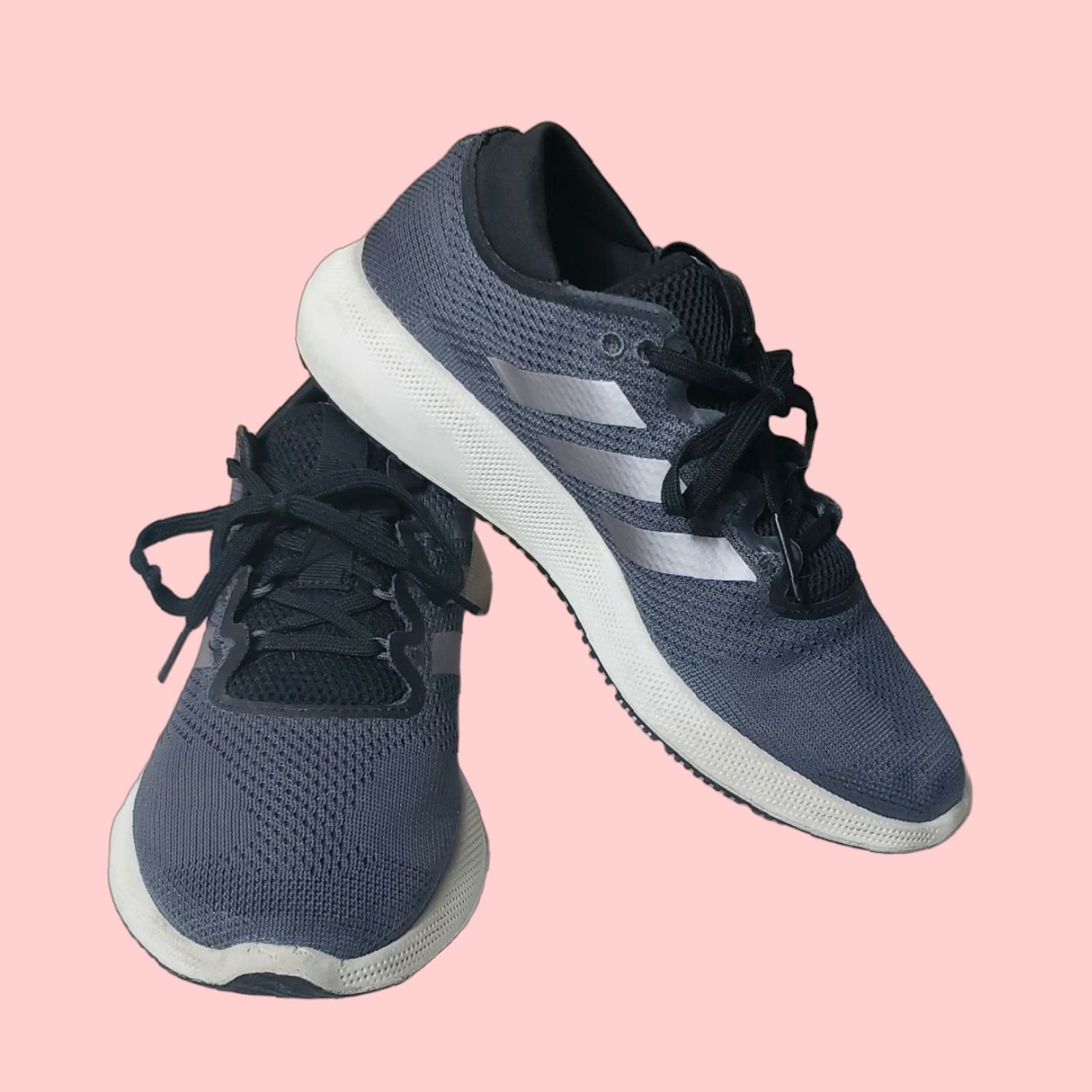 ADIDAS Edge Flex Bounce Gray Running Shoes Women Size