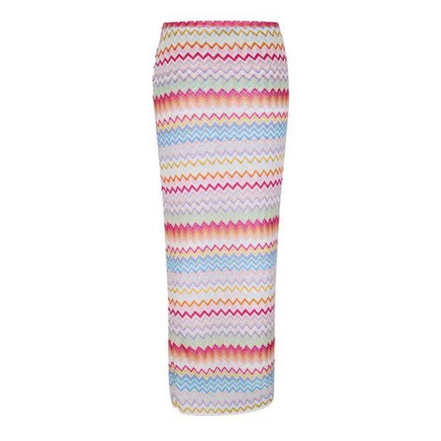 Missoni o1g2r1mq1124 Long Skirt in Multicolor Size 28" / US 6 / IT 42 - 2 Thumbnail