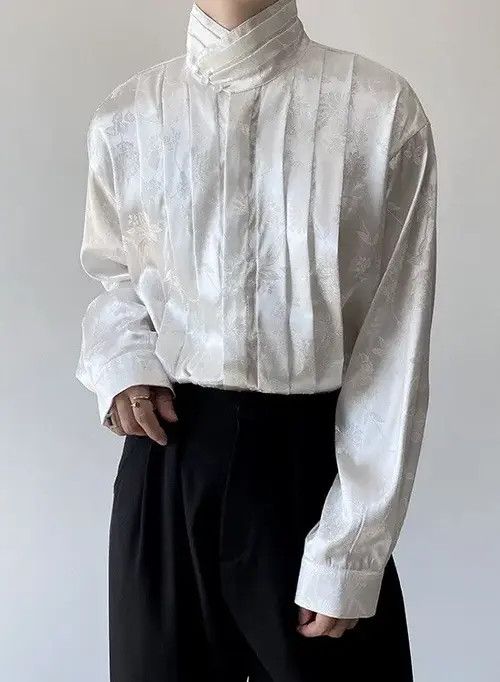 Japanese Brand Vintage Loose Casual XL Long Sleeve Shirt Button Ups Size US XL / EU 56 / 4 - 2 Thumbnail