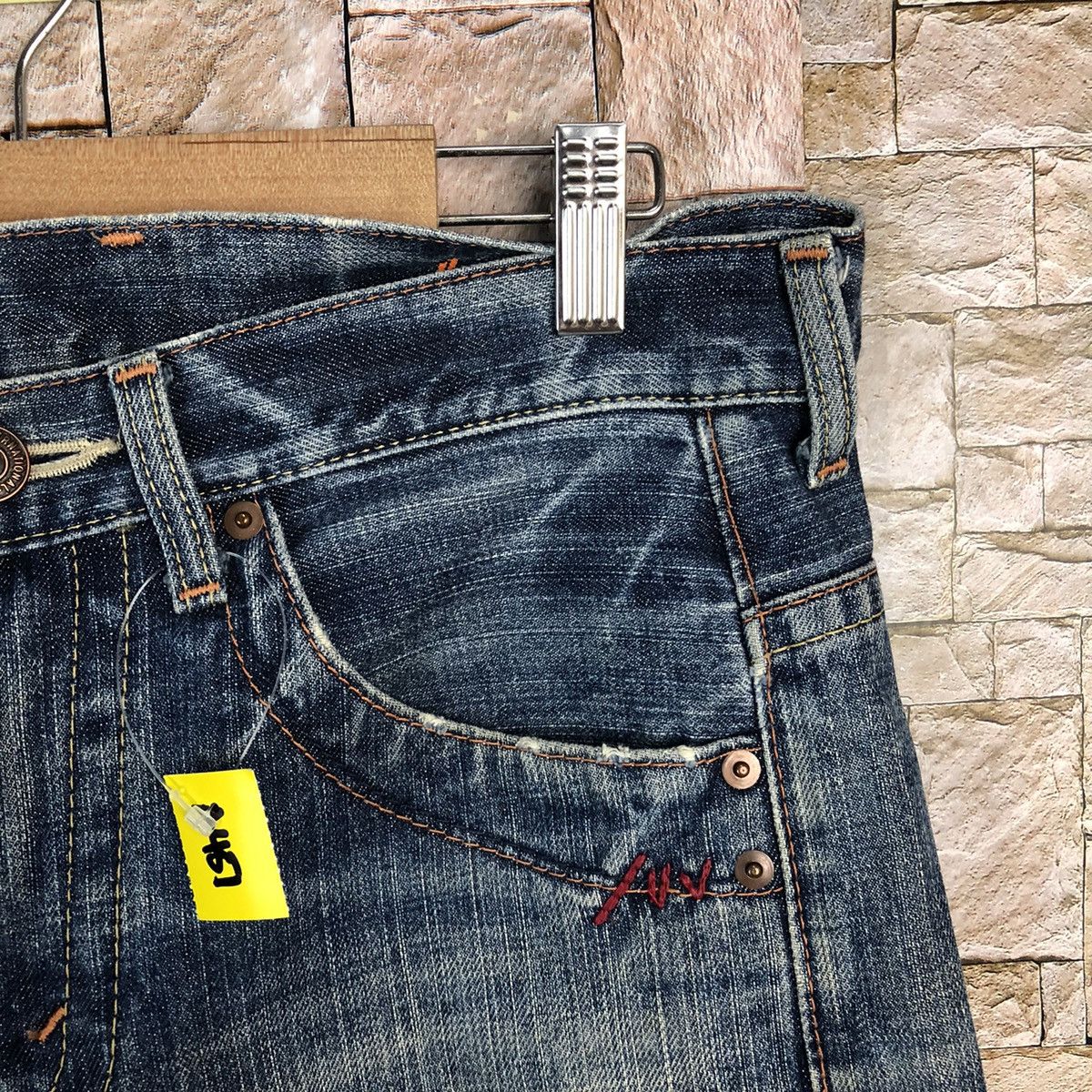 Japanese Brand Olive Des Olive Jeans Blue Distressed Denim Pants #A451 Size US 32 / EU 48 - 9 Thumbnail