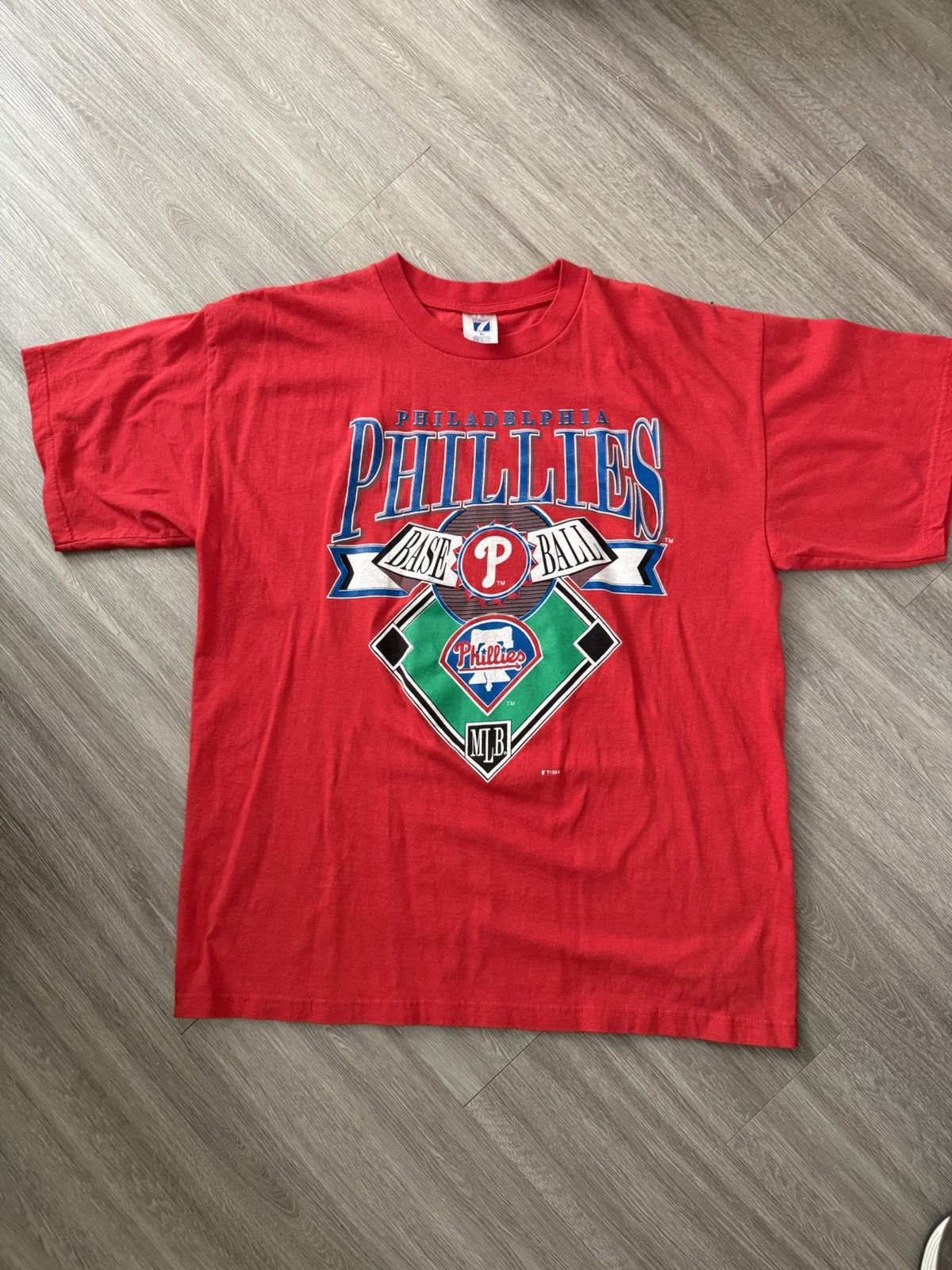 Logo 7 Vintage 1994 Philadelphia Phillies T-shirt Size US XL / EU 56 / 4 - 1 Thumbnail