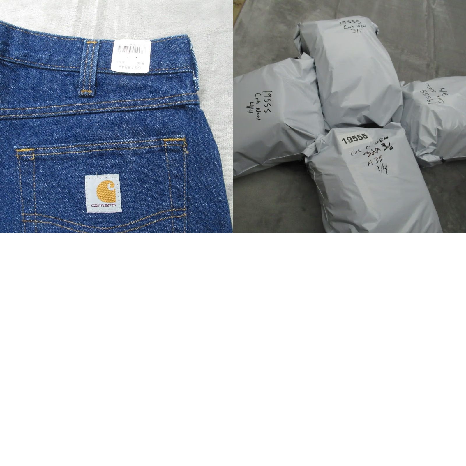 Carhartt Carhartt Jeans Men 32x36 Denim Relaxed Bootcut 5-Pocket solid Blue Cotton Heavy New Size US 32 / EU 48 - 9 Thumbnail