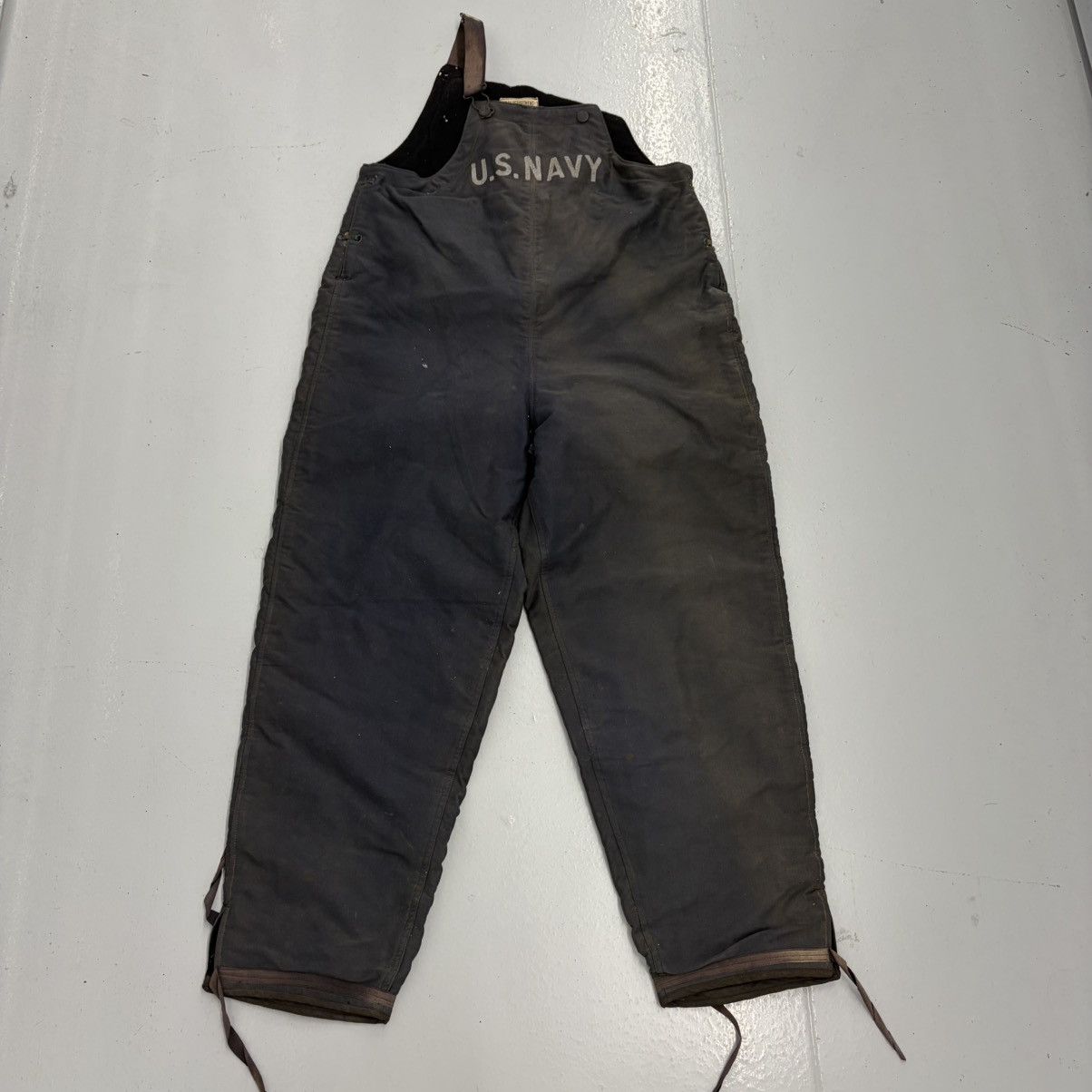Other Vintage WW2 US Navy Stenciled Military Faded Overalls Size US 40 / EU 56 - 3 Thumbnail