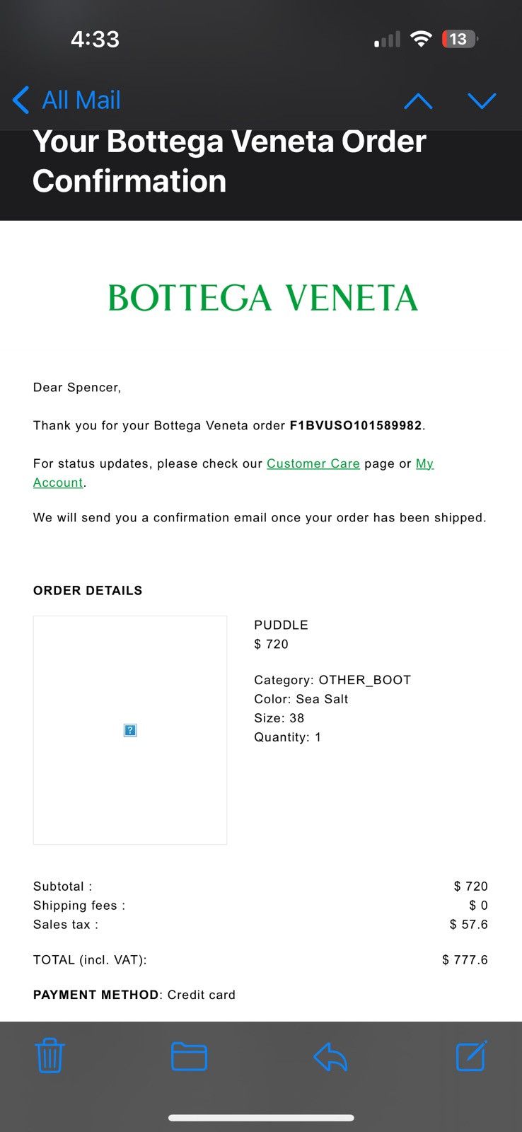 Bottega Veneta Bottega Veneta Puddle Boots Size US 5 / EU 37 - 10 Thumbnail