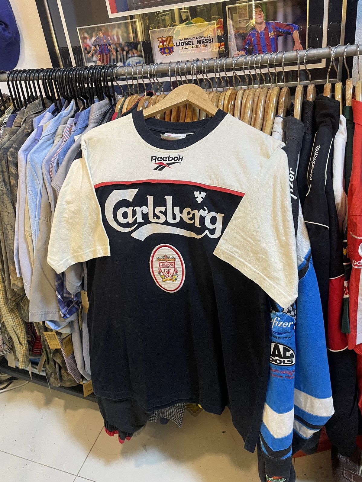 Vintage 1995-1996 Liverpool Traning Tee
