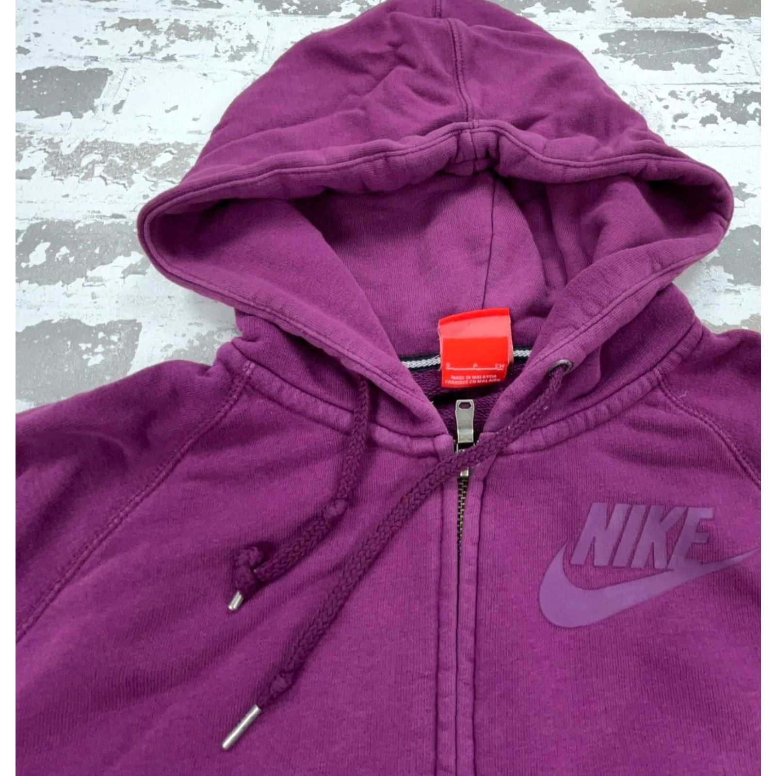 Nike Nike Hoodie Shirt Men S Purple Full Zip Track Jacket Sweatshirt Warm Up Adult Size US S / EU 44-46 / 1 - 5 Thumbnail
