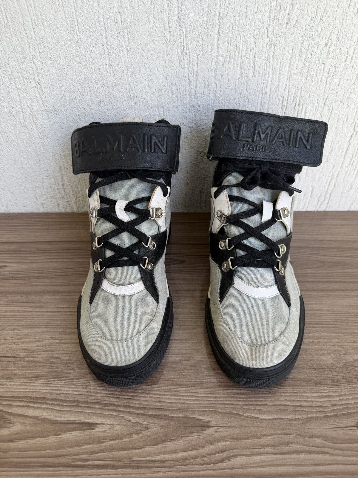 Balmain Denim Balmain log Sneaker Size US 6.5 / EU 39-40 - 2 Thumbnail