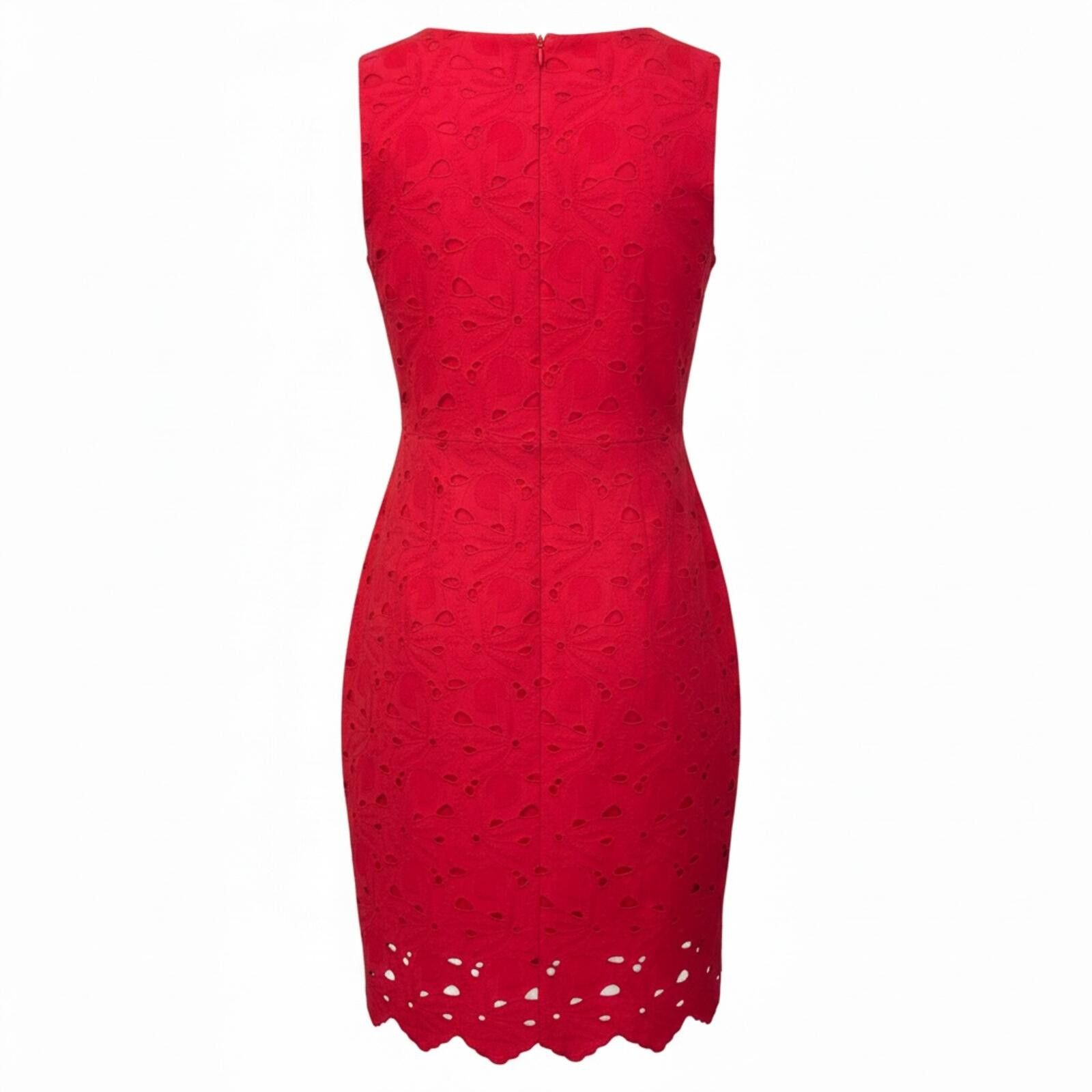 Other NWT Hot Pink Sleeveless Eyelet Dress Size XL / US 12-14 / IT 48-50 - 3 Thumbnail