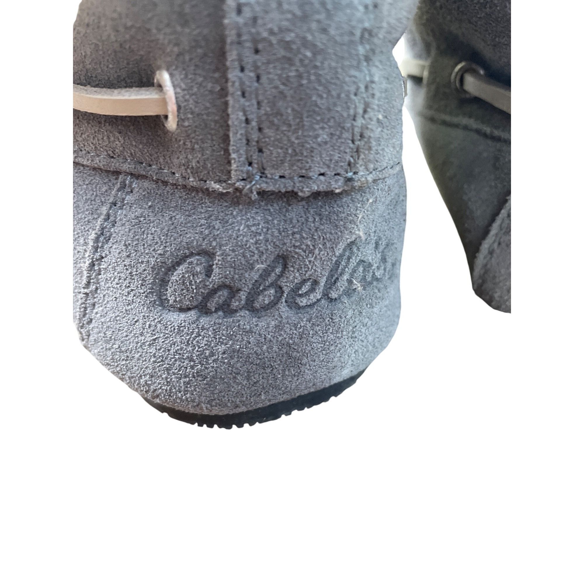 Cabelas Cabelas Womens Gray Suede Fur-Lined Ankle Bootie Shoes Size Size US 7 / IT 37 - 7 Thumbnail