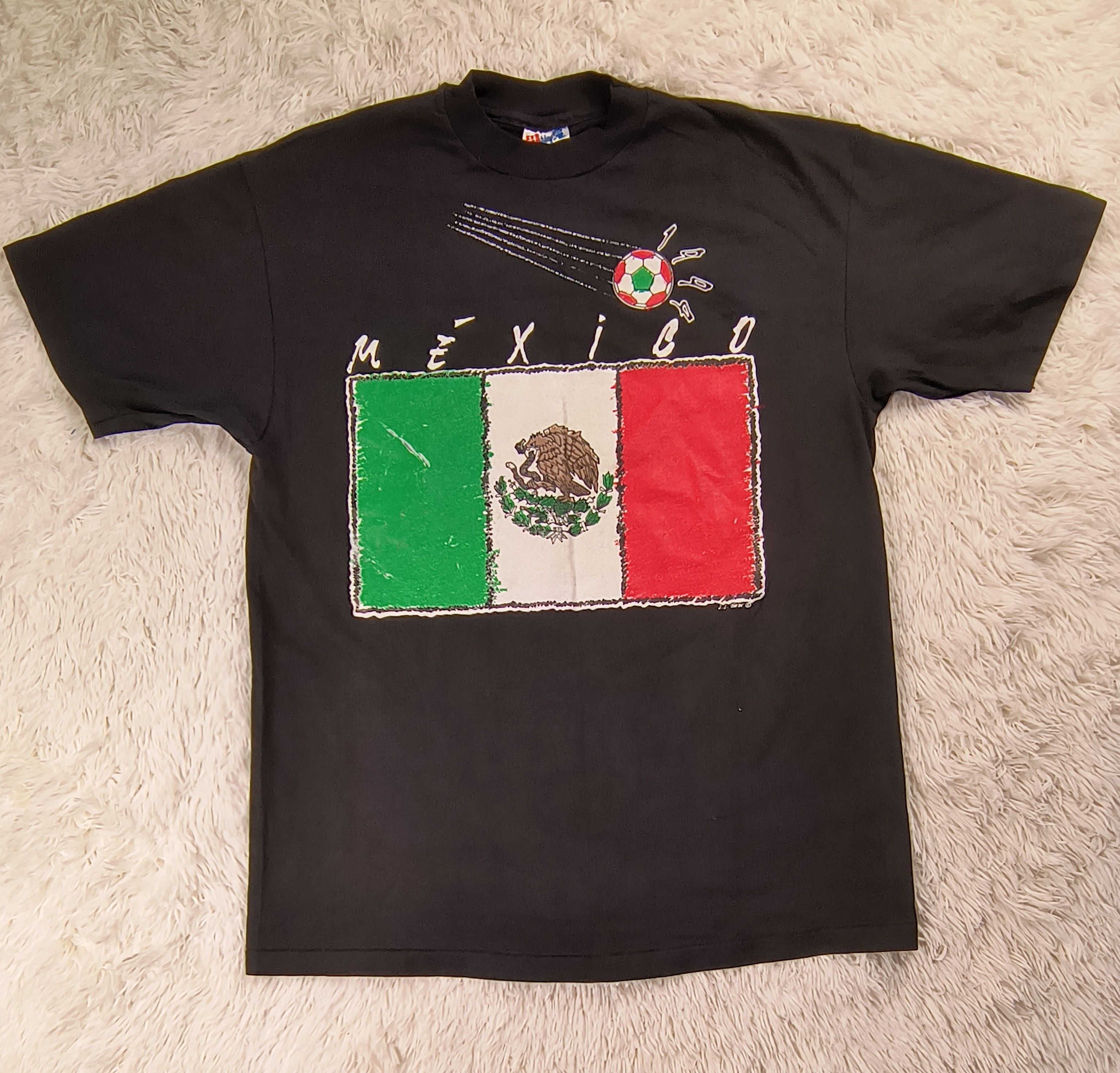 Hanes Vintage Mexico world cup 1994 tee Size US L / EU 52-54 / 3 - 2 Thumbnail