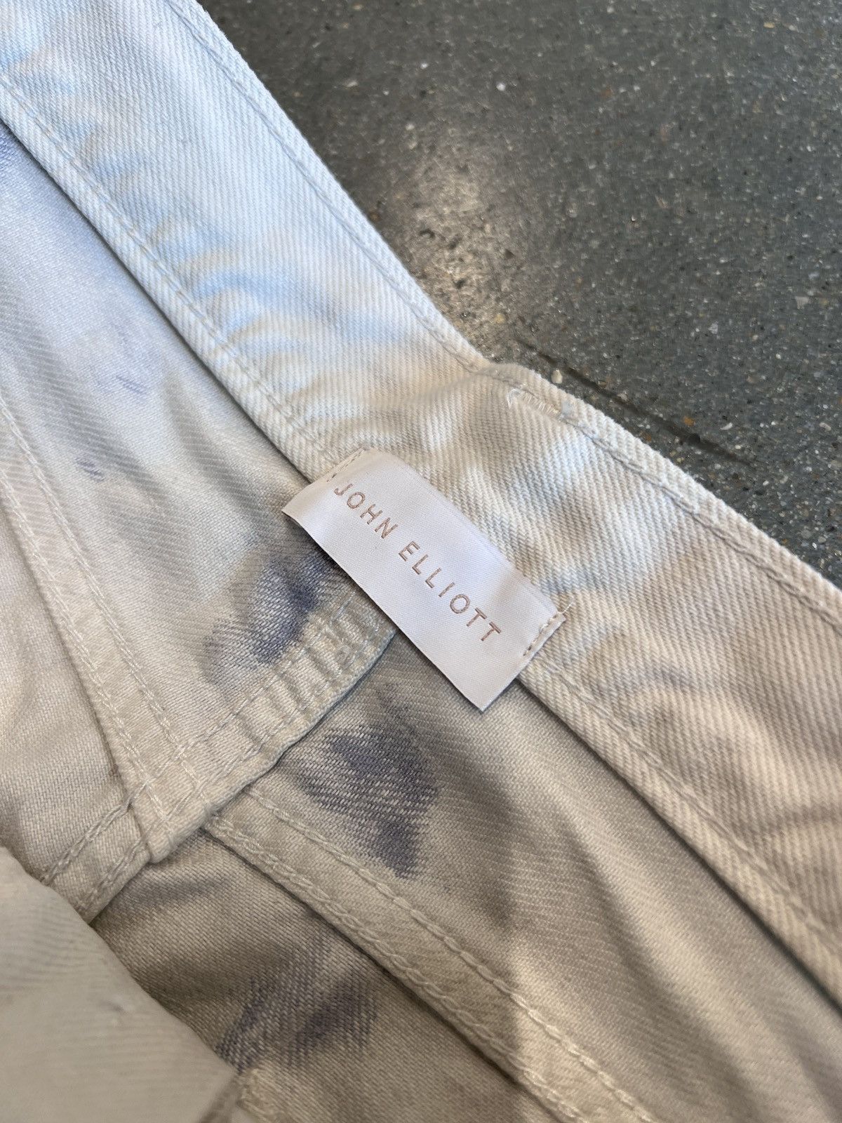 John Elliott John Elliot Watercolor Jeans White Size US 28 / EU 44 - 2 Thumbnail