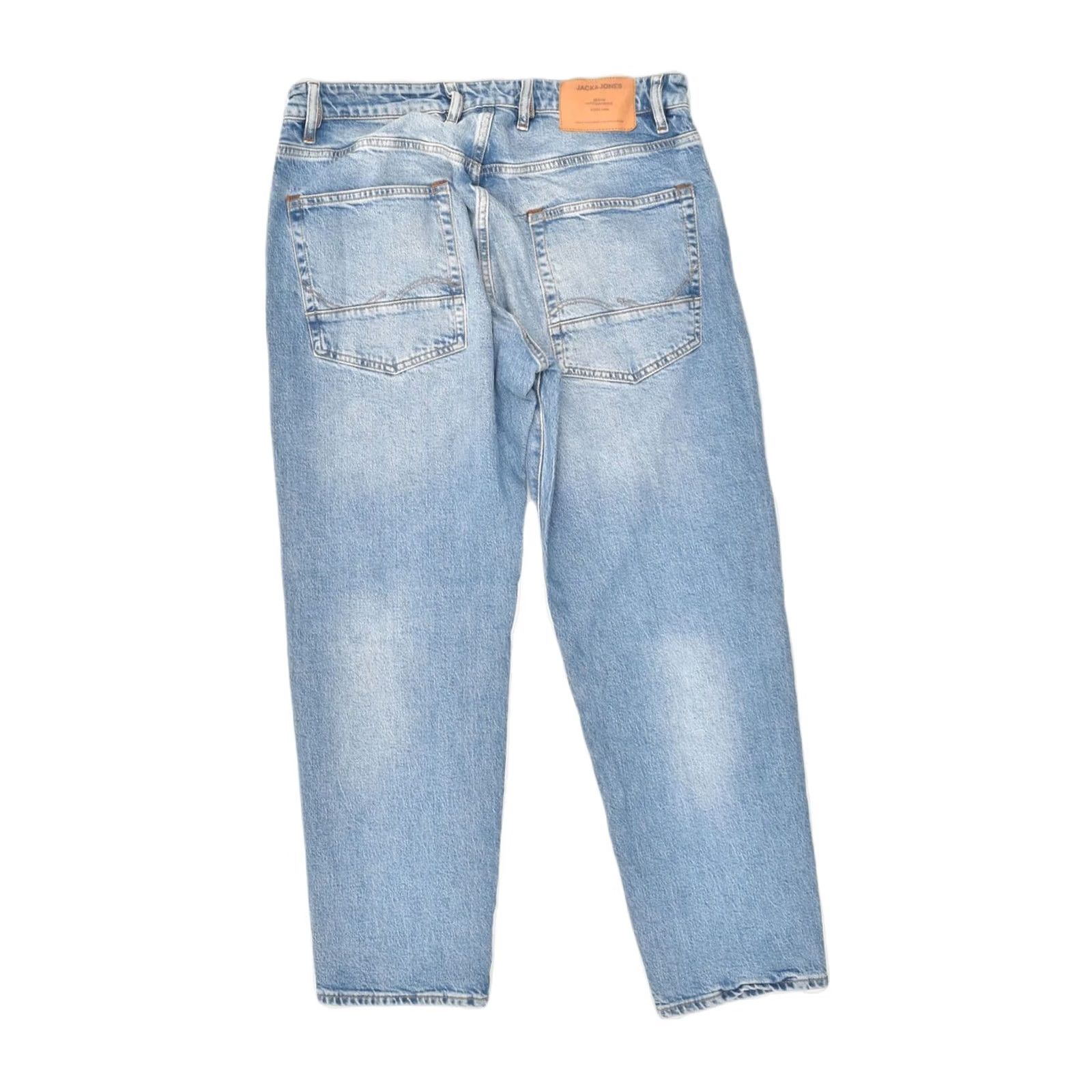 Jack & Jones JACK & JONES Mens Frank Tapered Jeans W32 L32 Blue Cotton Size US 32 / EU 48 - 2 Thumbnail