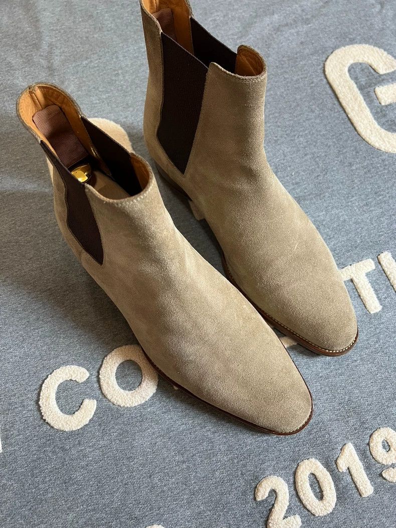 Saint Laurent Paris Saint Laurent Paris 21ss fur fur Chelsea boots Size US 9 / EU 42 - 2 Thumbnail