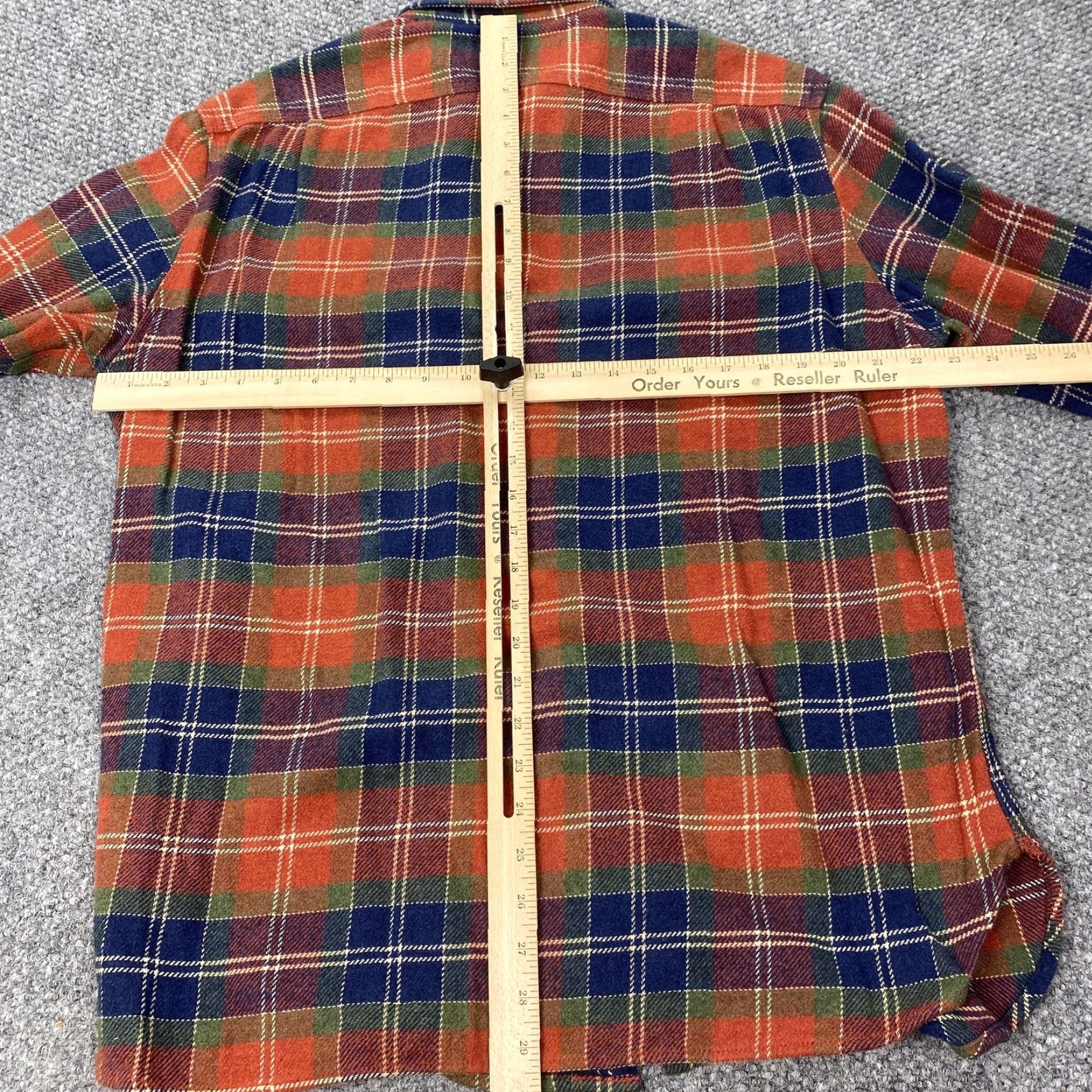 Wallace & Barnes VINTAGE Wallace & Barnes Shirt Men Large Blue Plaid Flannel Button-Down Cotton Pocket(s) Button Up 90s Theme Mens Size US L / EU 52-54 / 3 - 7 Thumbnail
