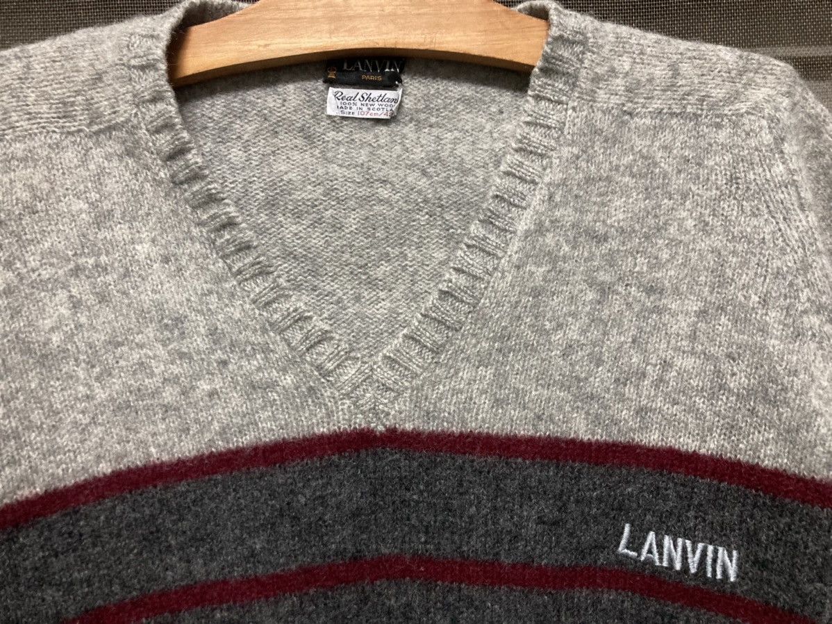Designer × Lanvin Lanvin Long Sleeve Wool T-shirt Brand Size US L / EU 52-54 / 3 - 3 Thumbnail