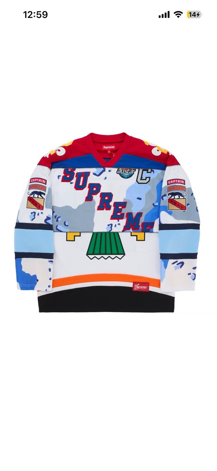 Supreme Supreme Paneled Hockey Jersey Size US M / EU 48-50 / 2 - 11 Thumbnail