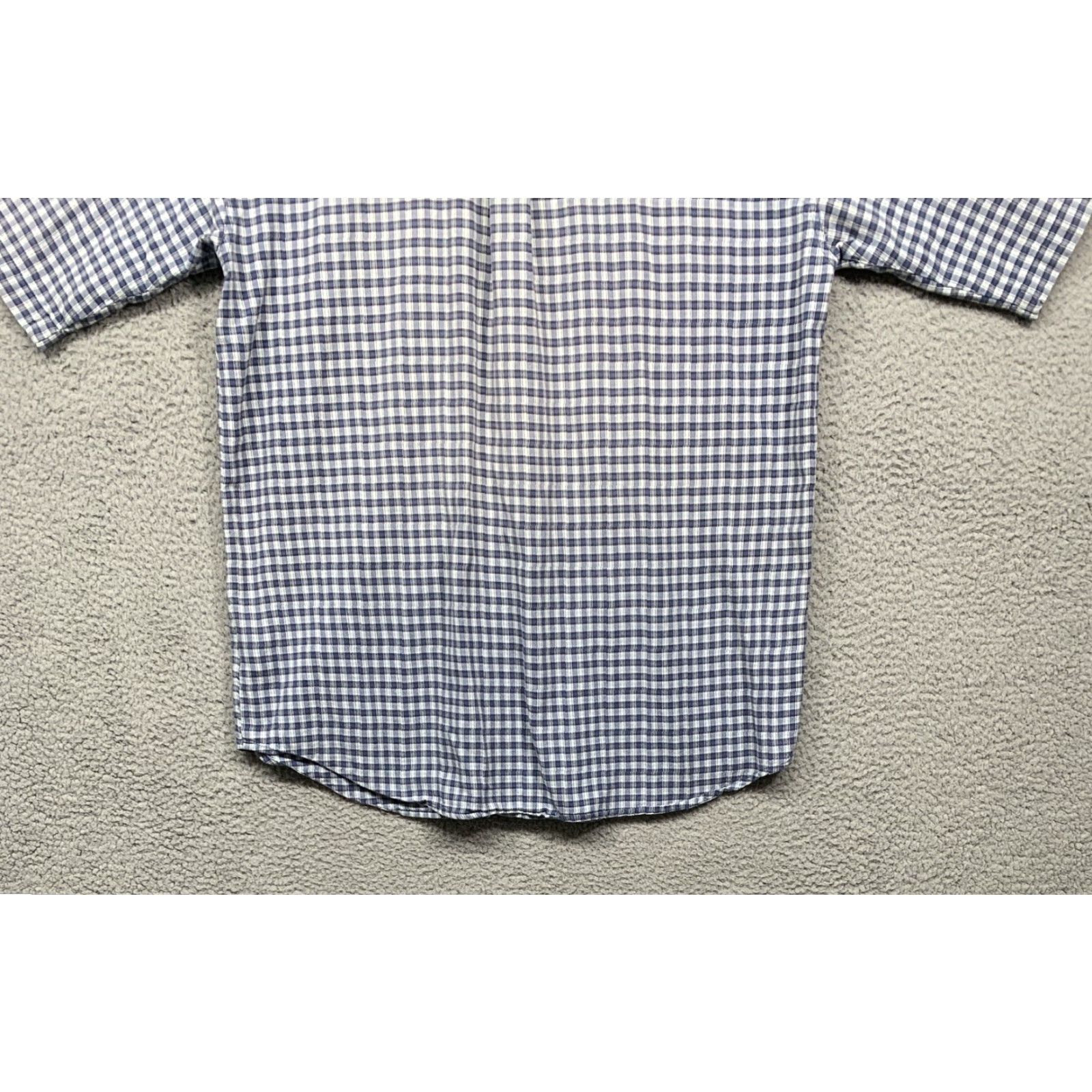 Vintage Columbia Button-Up Shirt Men’s Large Blue White Plaid Short Sleeve Logo Sportswear Size US L / EU 52-54 / 3 - 6 Thumbnail