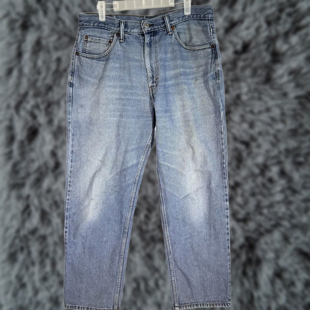 Levi's Levi's 550 Jeans Mens 34x30 Blue Relaxed Fit Tapered Leg Denim Pants Size US 34 / EU 50 - 1 Thumbnail