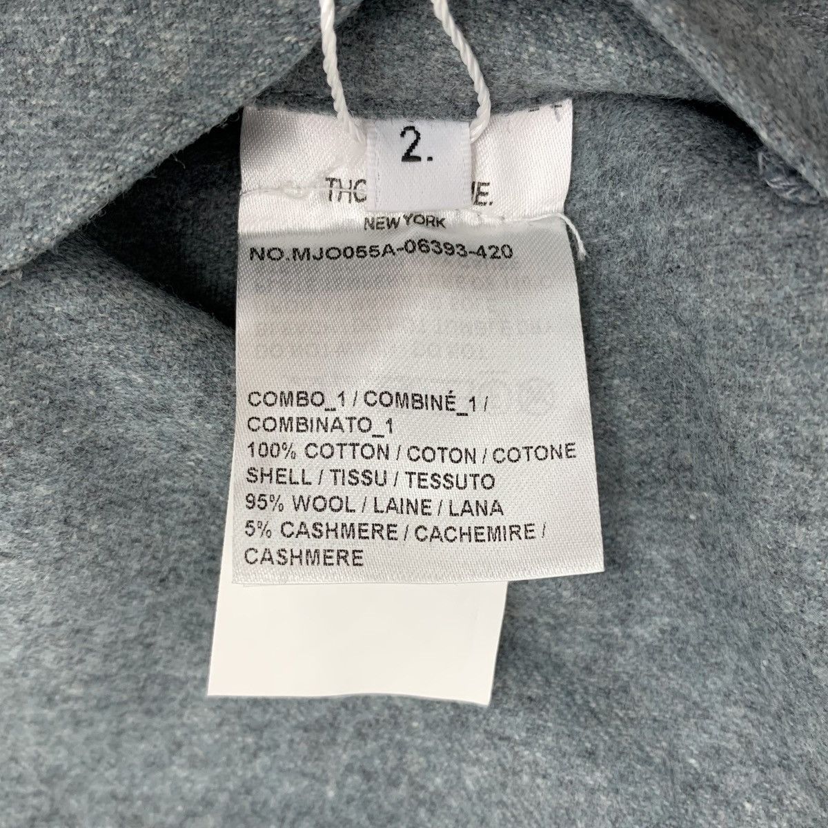 Thom Browne THOM BROWNE Blue Classic Four Bar Wool Shirt Size US M / EU 48-50 / 2 - 7 Thumbnail