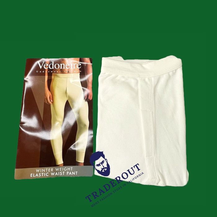 Vintage Vedoneire of Ireland men white cotton long johns