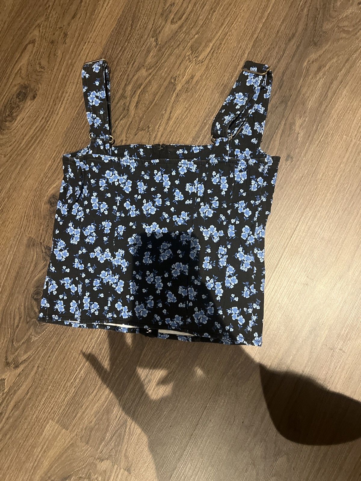 Other Blue floral corset crop top Size XXS / US 00 / IT 34 - 4 Thumbnail
