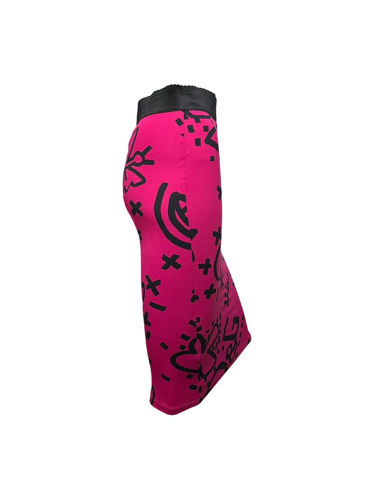 Dolce & Gabbana D&G F/W 2003 Graffiti Print High Waisted Pencil Skirt Size 28" / US 6 / IT 42 - 3 Thumbnail