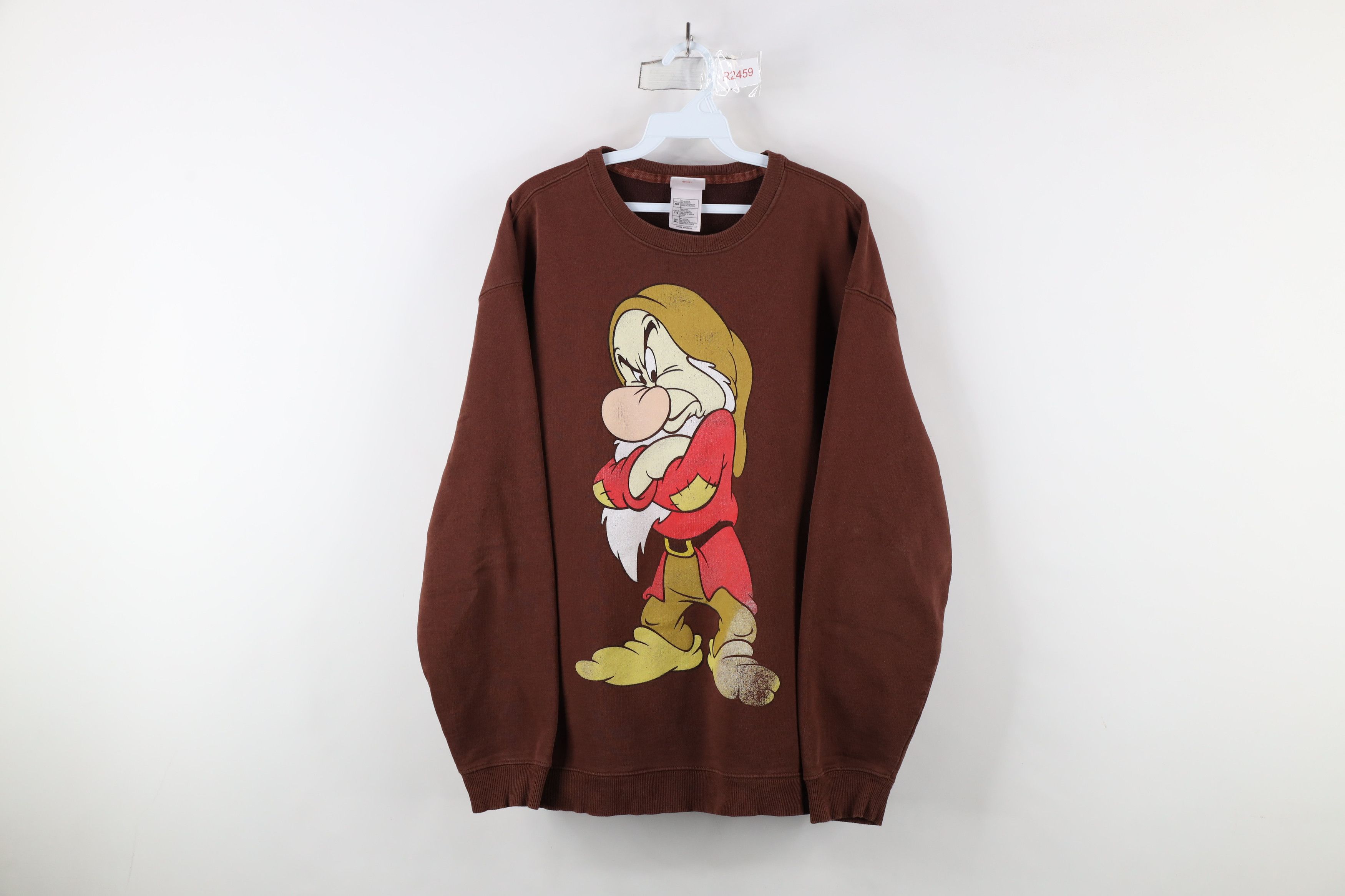 Disney Vintage 90s Disney Snow White Grumpy Dwarf Sweatshirt Size US XXL / EU 58 / 5 - 1 Thumbnail