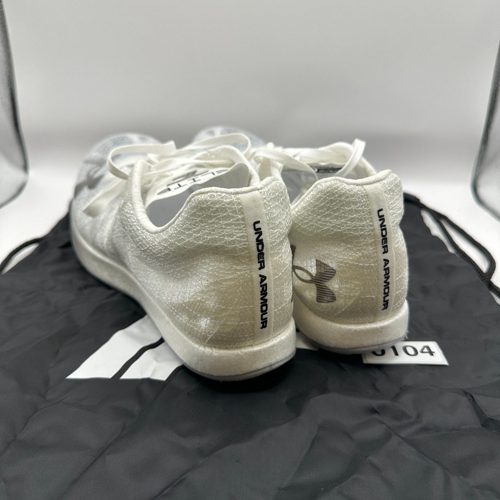 Under Armour UNDER ARMOUR Mens 11.5 Shakedown Elite Track Wht Halo Grey Size US 11.5 / EU 44-45 - 3 Thumbnail