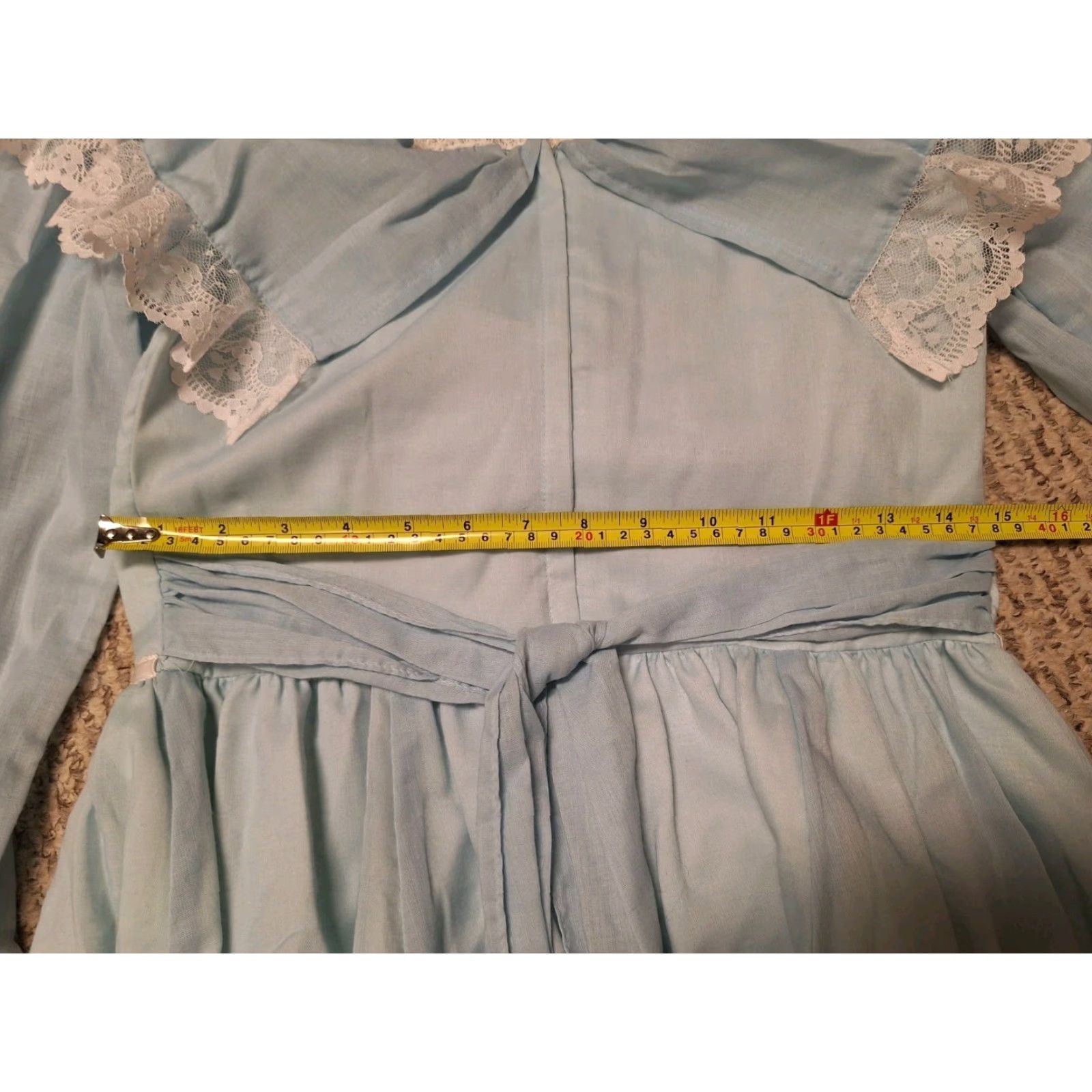 Jessica McClintock VINTAGE Jessica McClintock Blue Lace Dress Ball Gown Women 11 Long Nwt Size L / US 10 / IT 46 - 5 Thumbnail