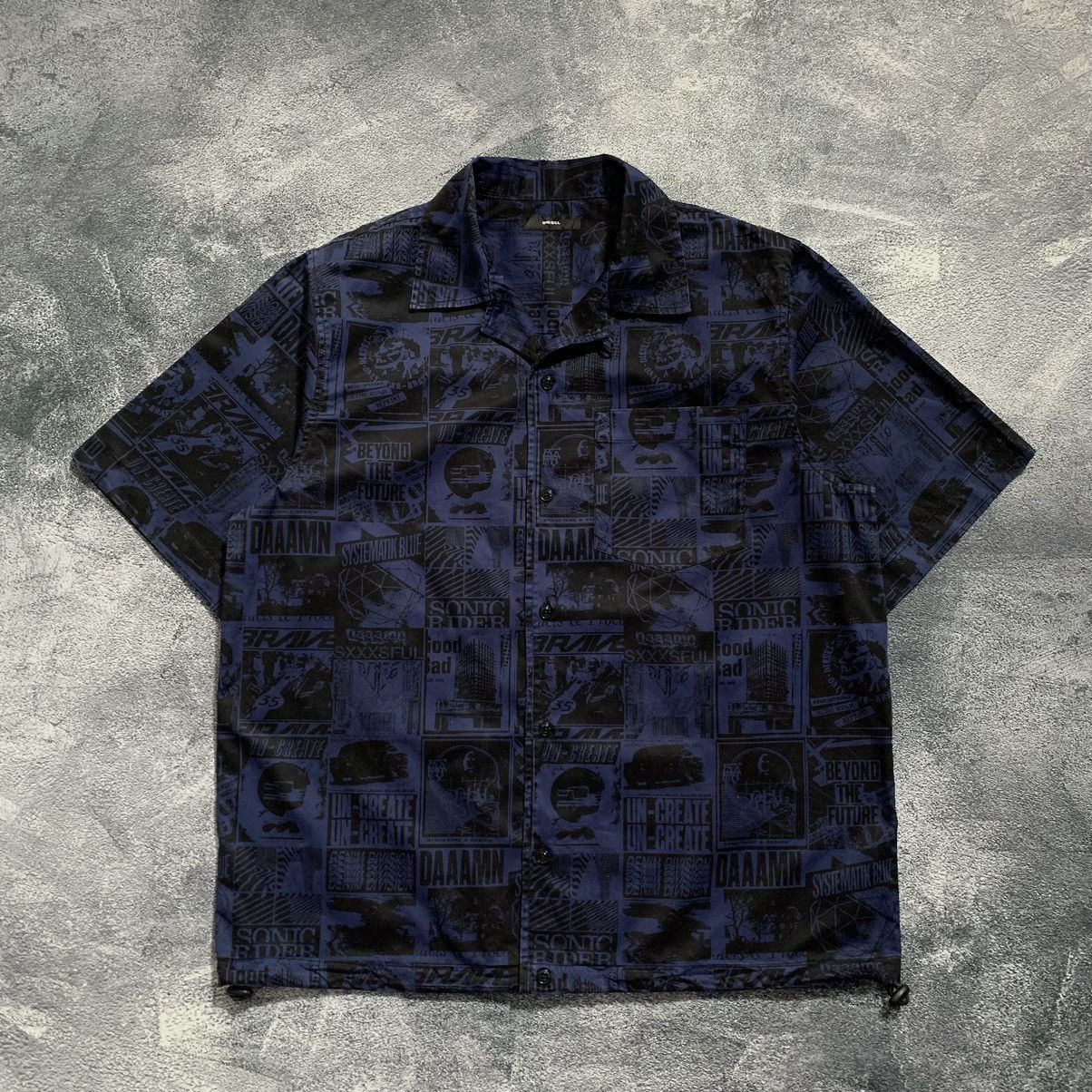 Diesel × Diesel Black Gold 🔥RARE🔥Diesel All over print Shirt Size US L / EU 52-54 / 3 - 1 Thumbnail