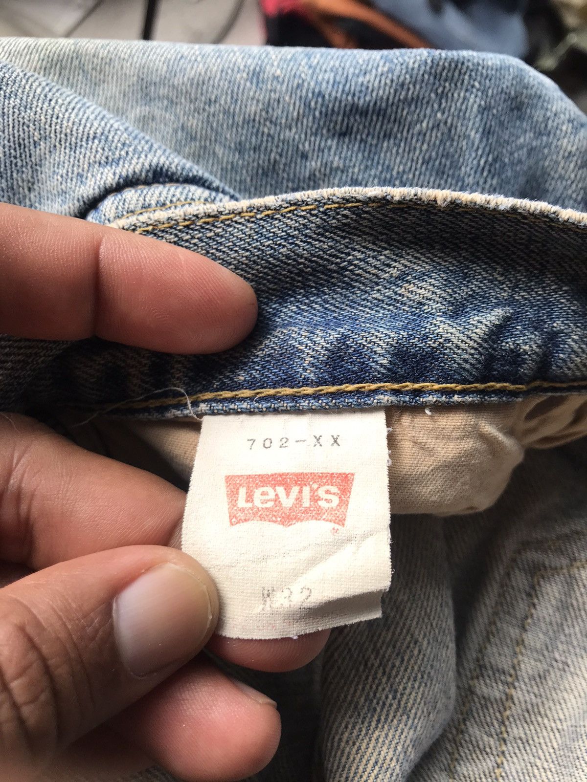 Levi's Vintage levis jeans distressed selvage Levi’s 702 3383 Size US 31 - 12 Thumbnail