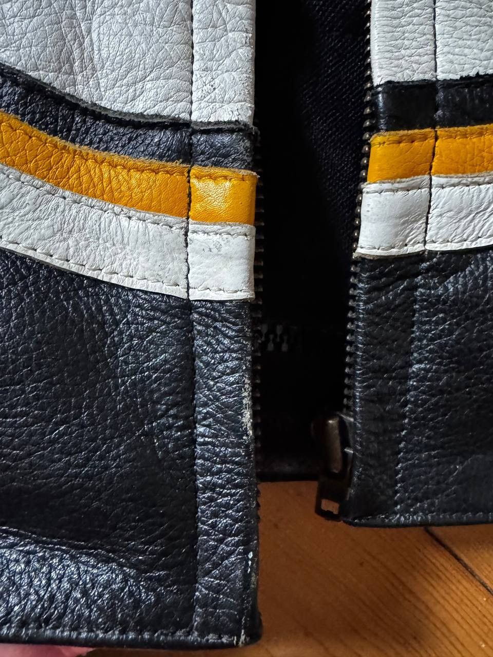 Genuine Leather 🔥Vintage Lucky Strike Racing Leather Jacket 90s Moto Y2K Size US M / EU 48-50 / 2 - 8 Thumbnail