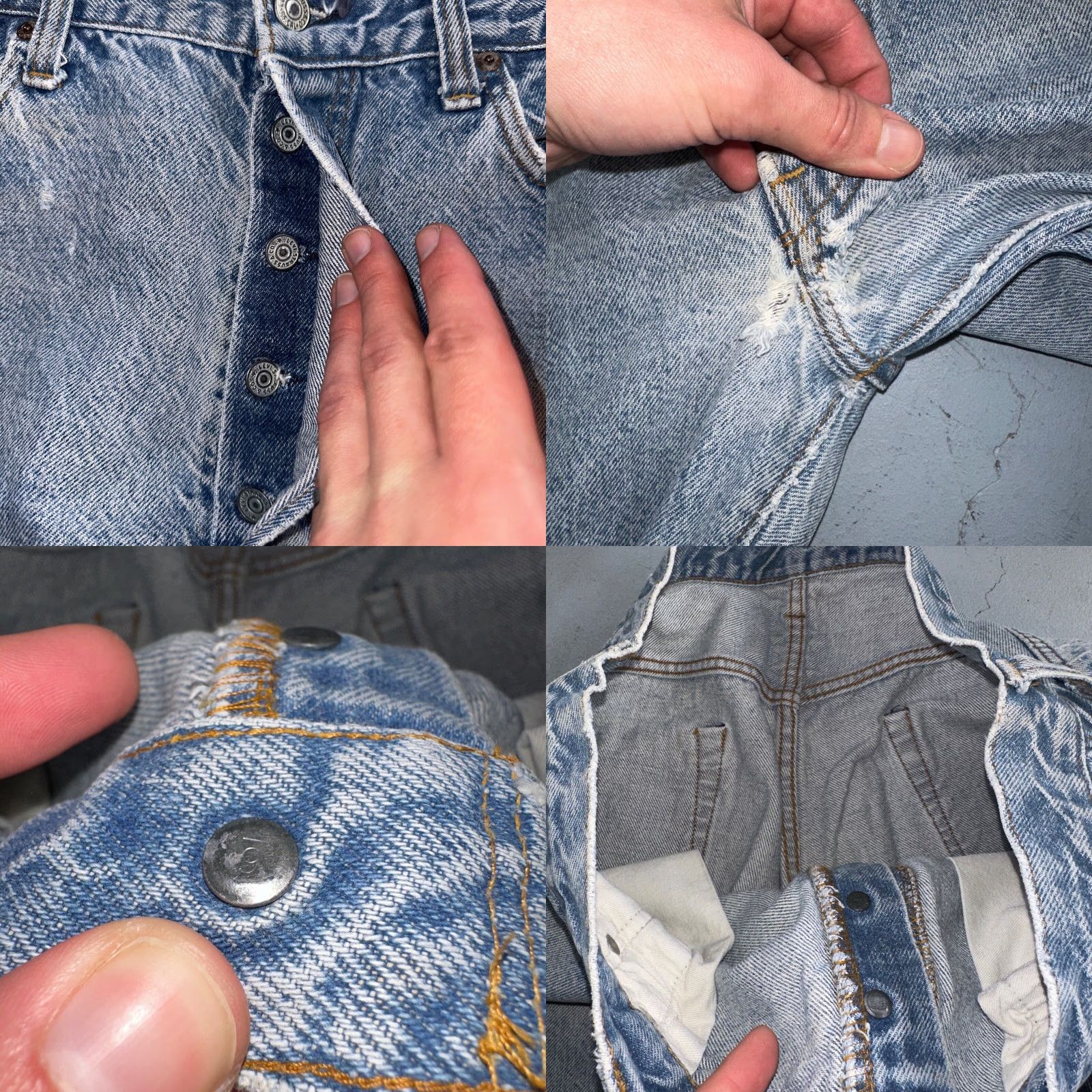 Levi's Levi's 501 Jeans Vintage 80s USA Light Blue 38x33 Regular Mens Straight Denim Cotton Jeans 90s Theme Comfort Button Closure Size 38 Blue Size US 38 / EU 54 - 8 Thumbnail