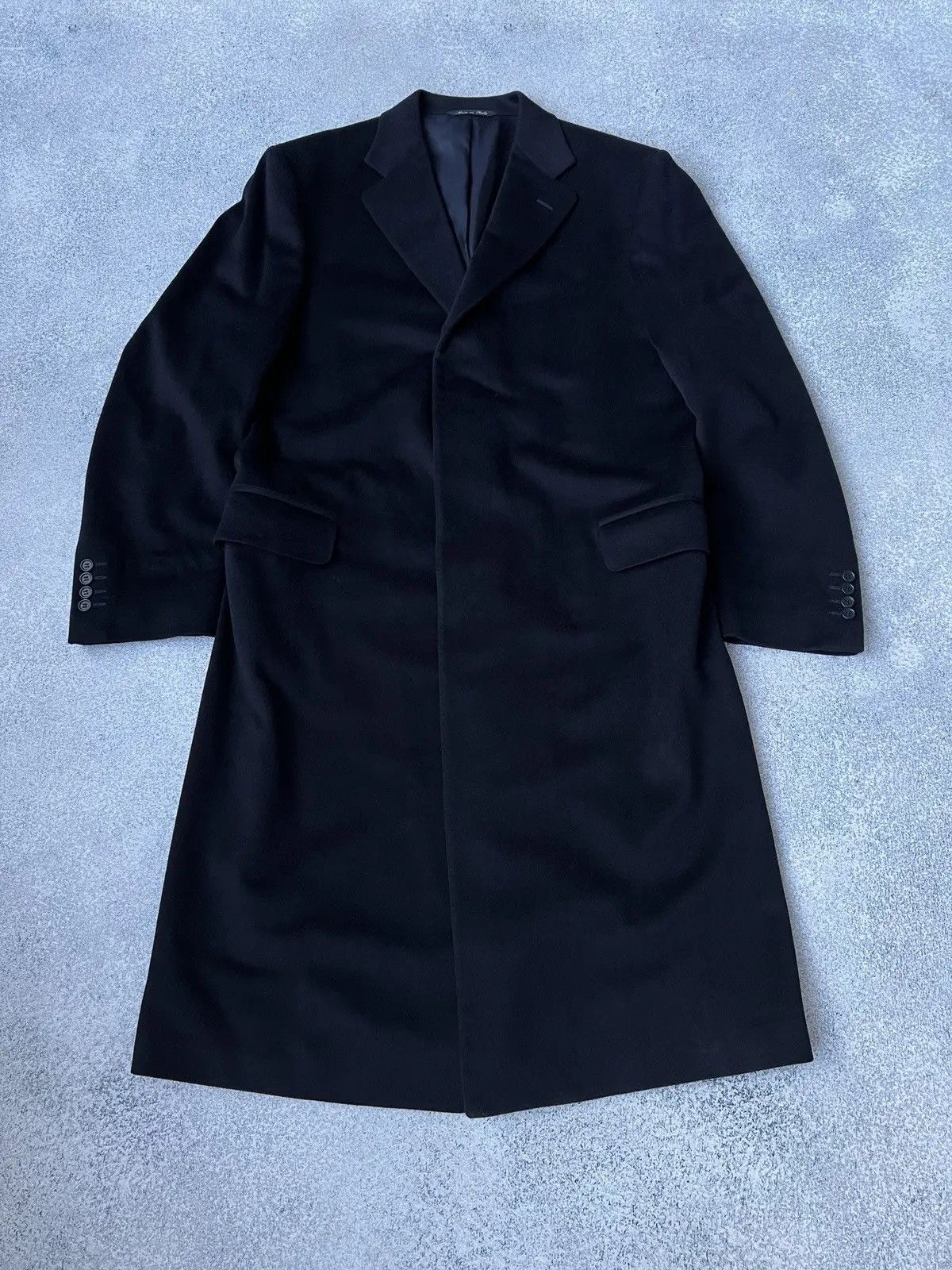 Canali × Vintage Vintage Canali Lana Cashmere Trench over coat luxury Size US L / EU 52-54 / 3 - 3 Thumbnail