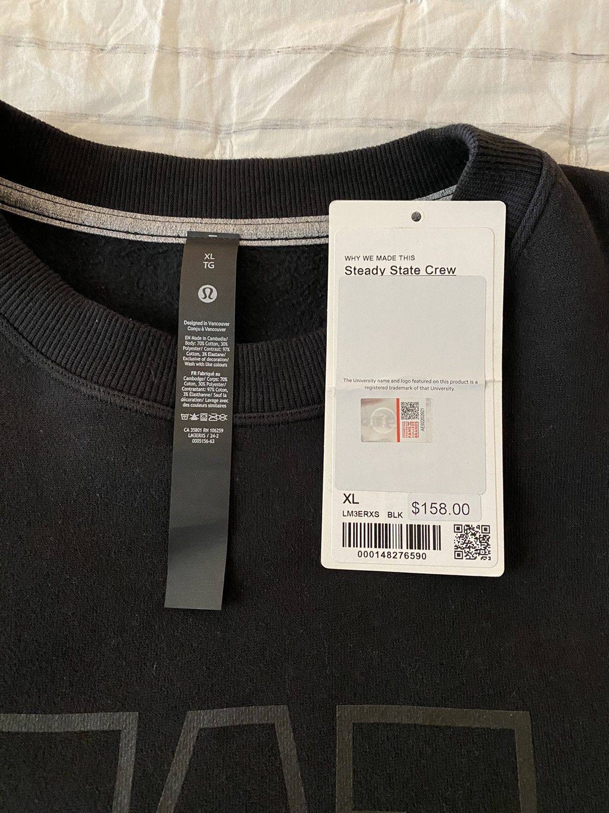 NCAA Lululemon State Crew University of Washington Sweatshirt XL Size US XL / EU 56 / 4 - 7 Thumbnail