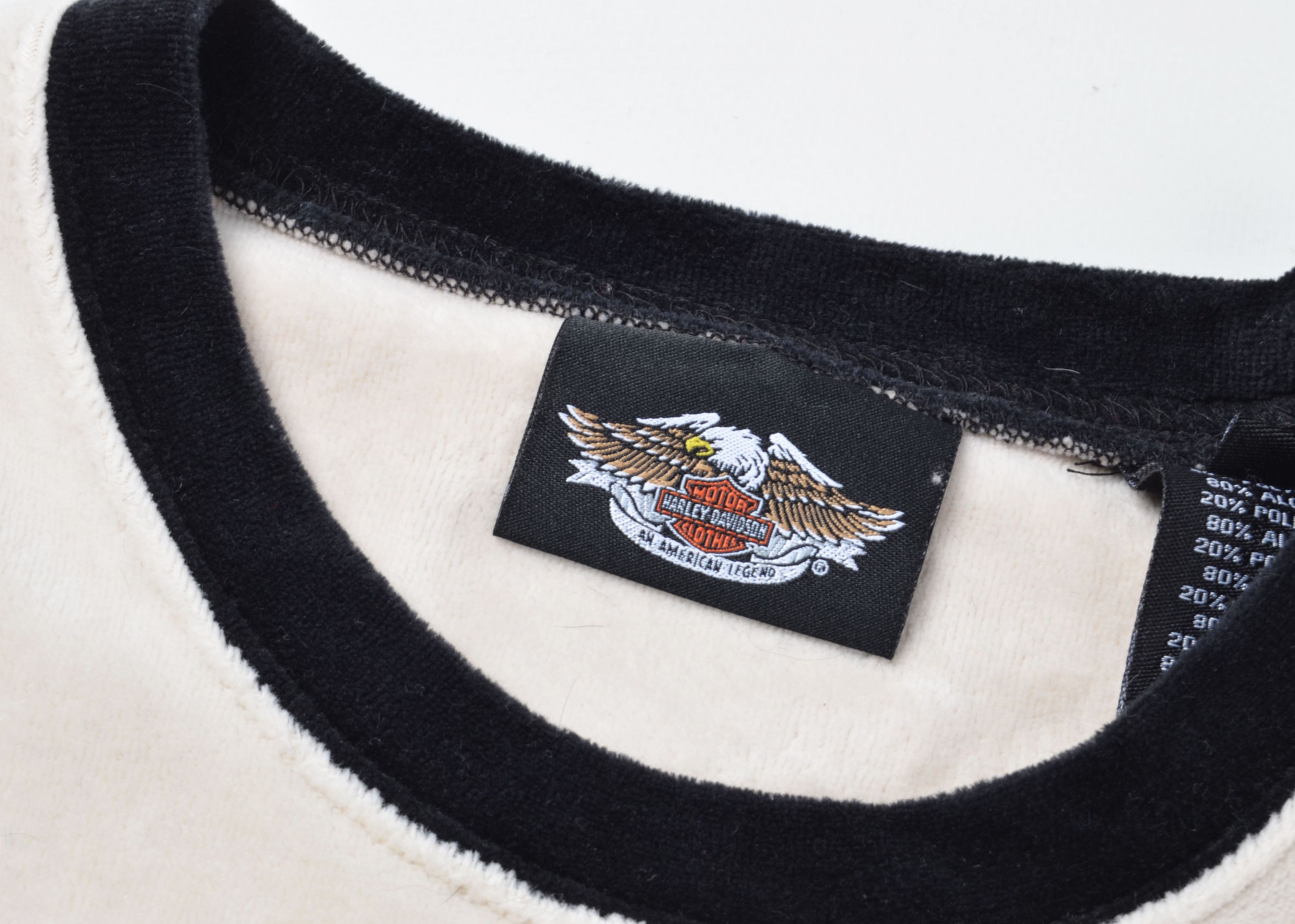 Harley Davidson × Vintage Vintage Harley Davidson Y2K Biker Printed Fleece Pullover Size S / US 4 / IT 40 - 4 Thumbnail