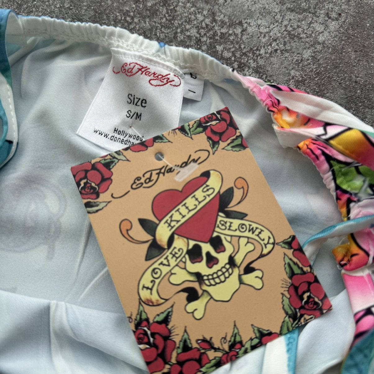 Ed Hardy Ed Hardy Vintage Y2K “Death or Glory” Dress Size S / US 4 / IT 40 - 8 Thumbnail