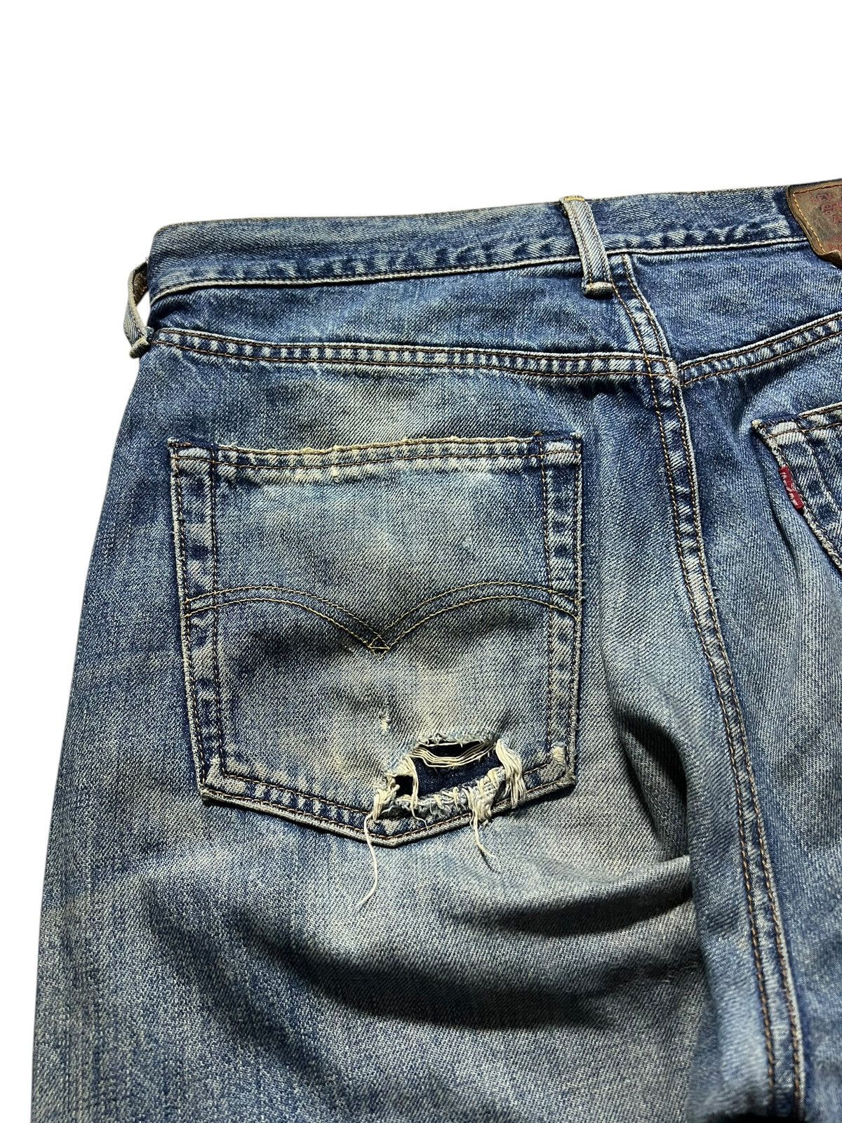 Levi's 💥90’s Baggy💥Vintage Levis 503 Distress Mud Wash Baggy Jeans Size US 33 - 12 Thumbnail