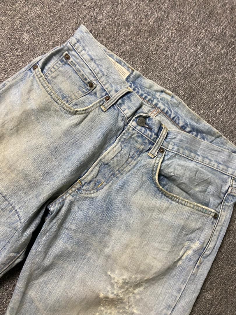 Edwin Vintage Edwin 503 Distressed Ripped Short Jeans (181) Size US 33 - 11 Thumbnail