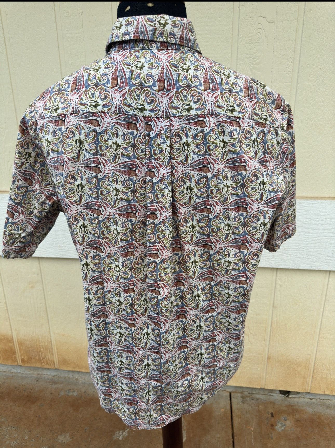 Other Kahala Multicolored Hawaiian Fishes 3/4 Button Men's Large Size US L / EU 52-54 / 3 - 2 Thumbnail